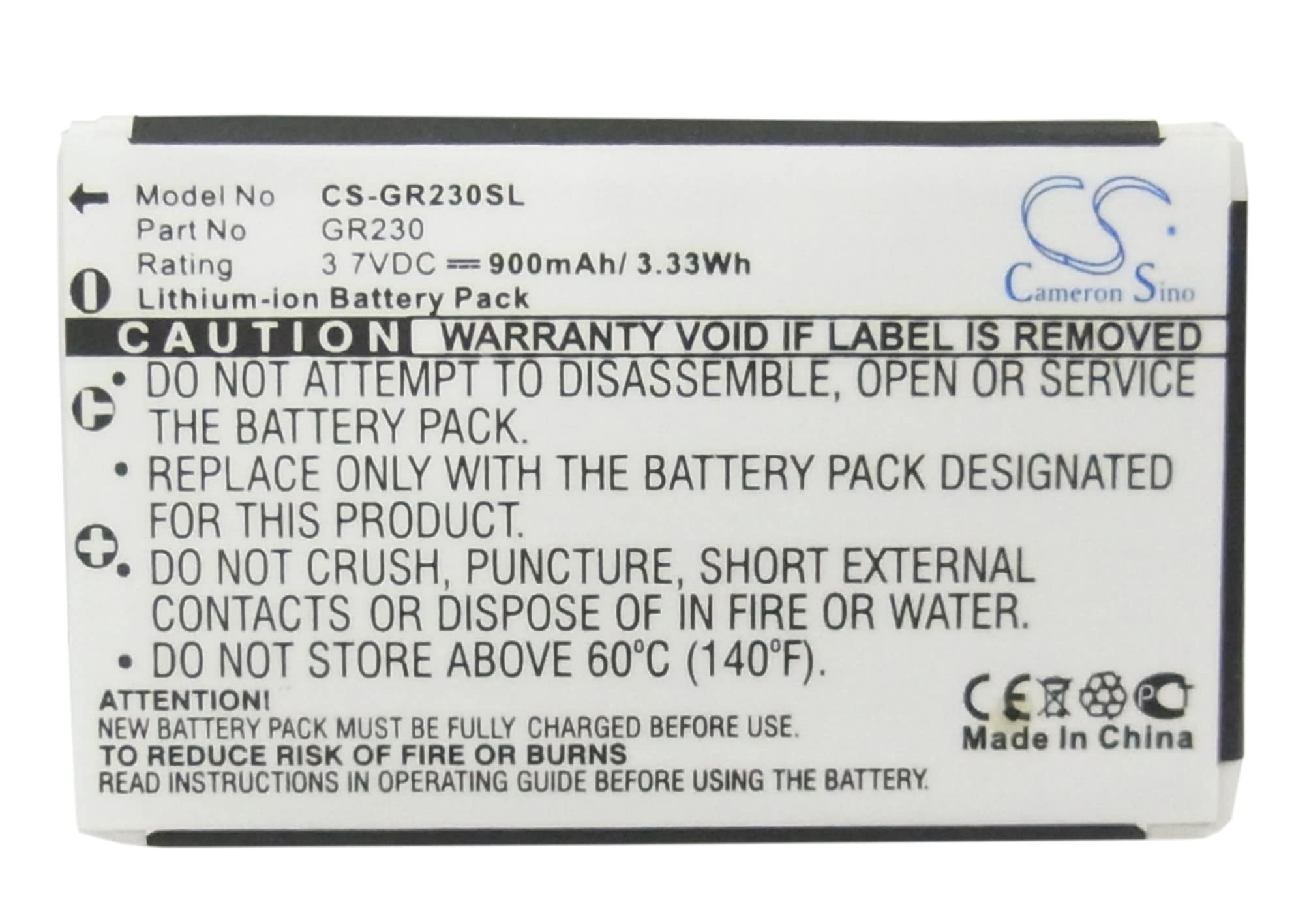 Batteri for navigator, GPS for Holux GR-230 GPS-mottaker, GR-231 GPS-mottaker