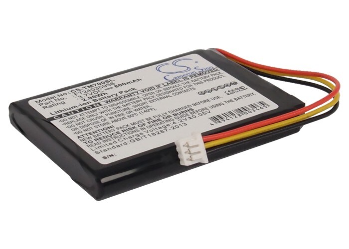 Batteri for navigator, GPS for TomTom One XL, XL 325, EDINBURGH osv.