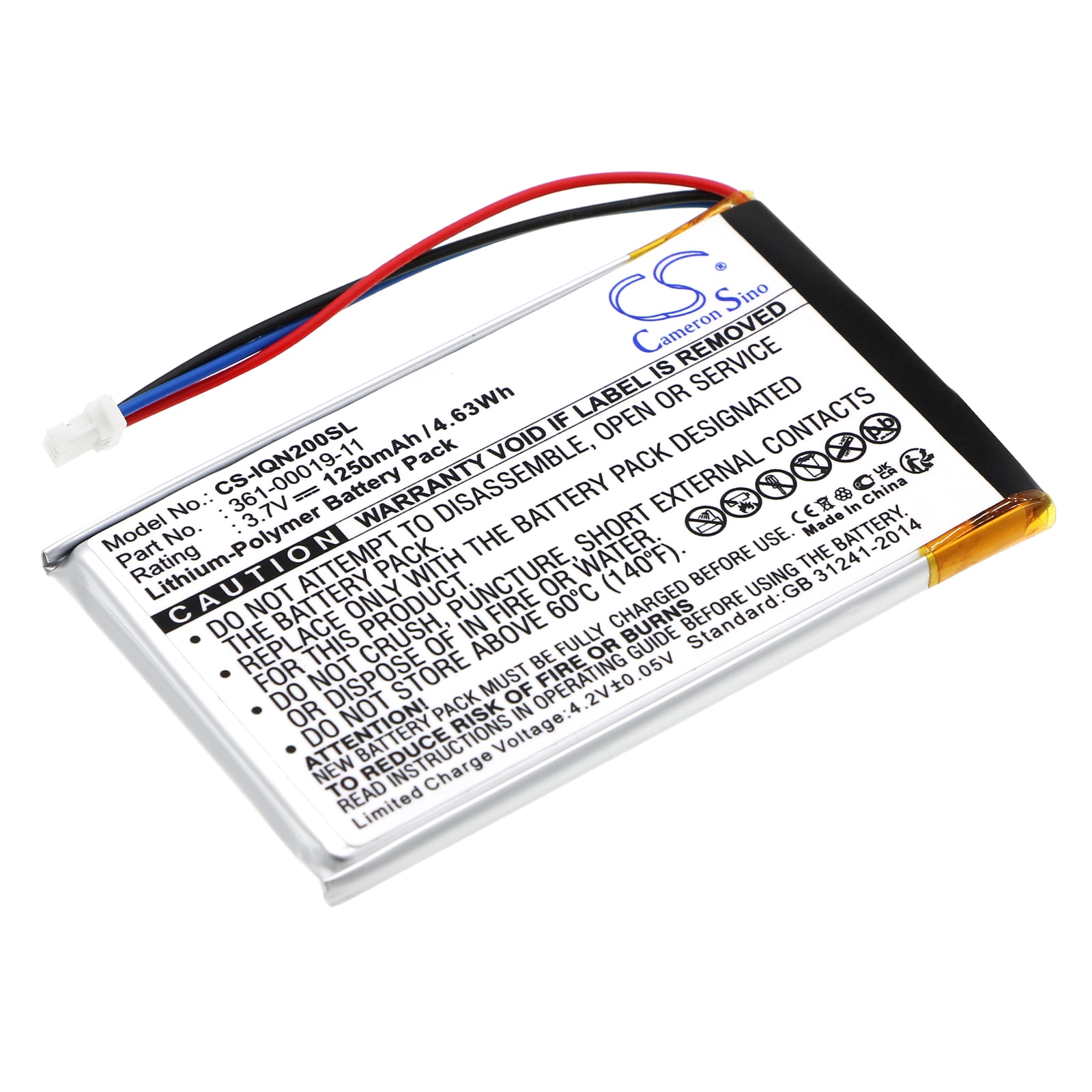 Batteri til Navigator, GPS for Garmin Nuvi 200, Nuvi 200W, Nuvi 205 og andre.