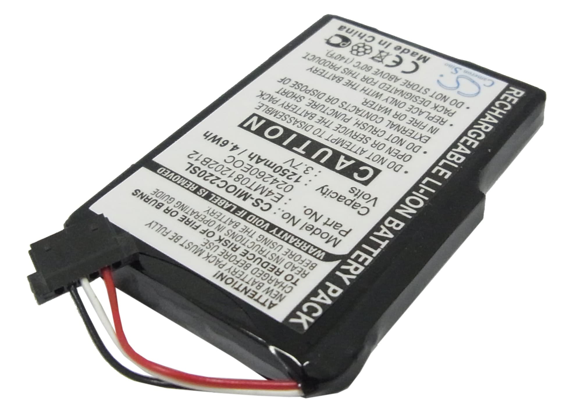Batteri for navigator, GPS for CLARION MAP 770, MAP770, MAP780