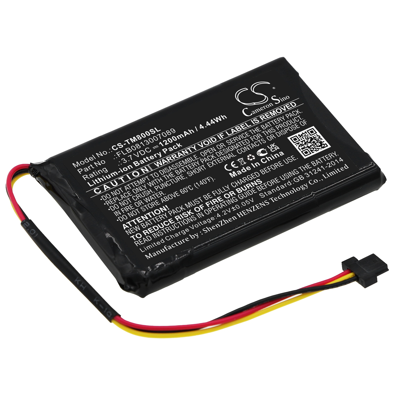 Batteri for Navigator, GPS for TomTom One XL Traffic, One XL Europe Traffic osv.