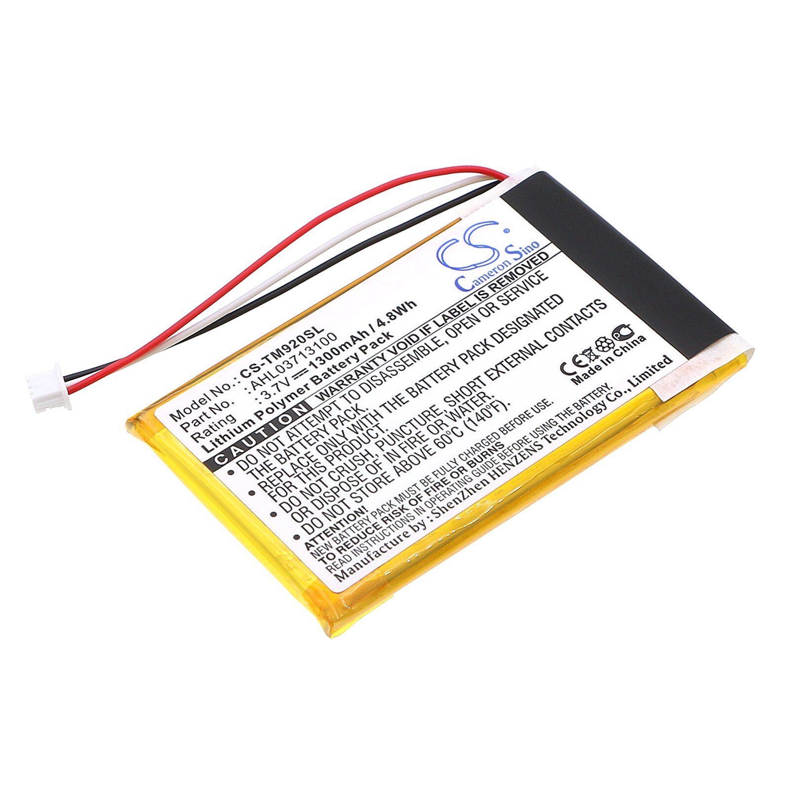 Batteri for navigator, GPS for TomTom Go 920, Go 920T, Go XL330 osv.