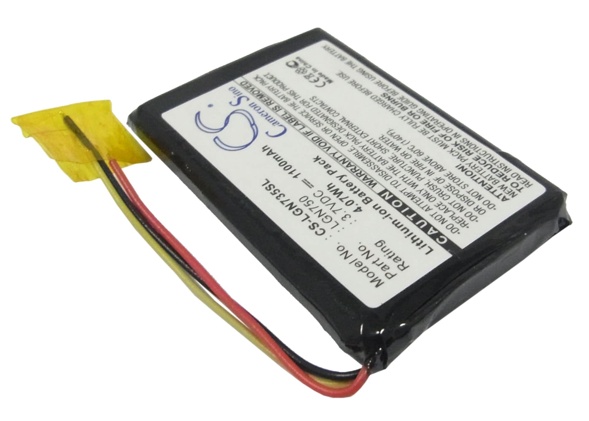 Batteri for navigator, GPS for LG LN700, LN704, LN705 osv.