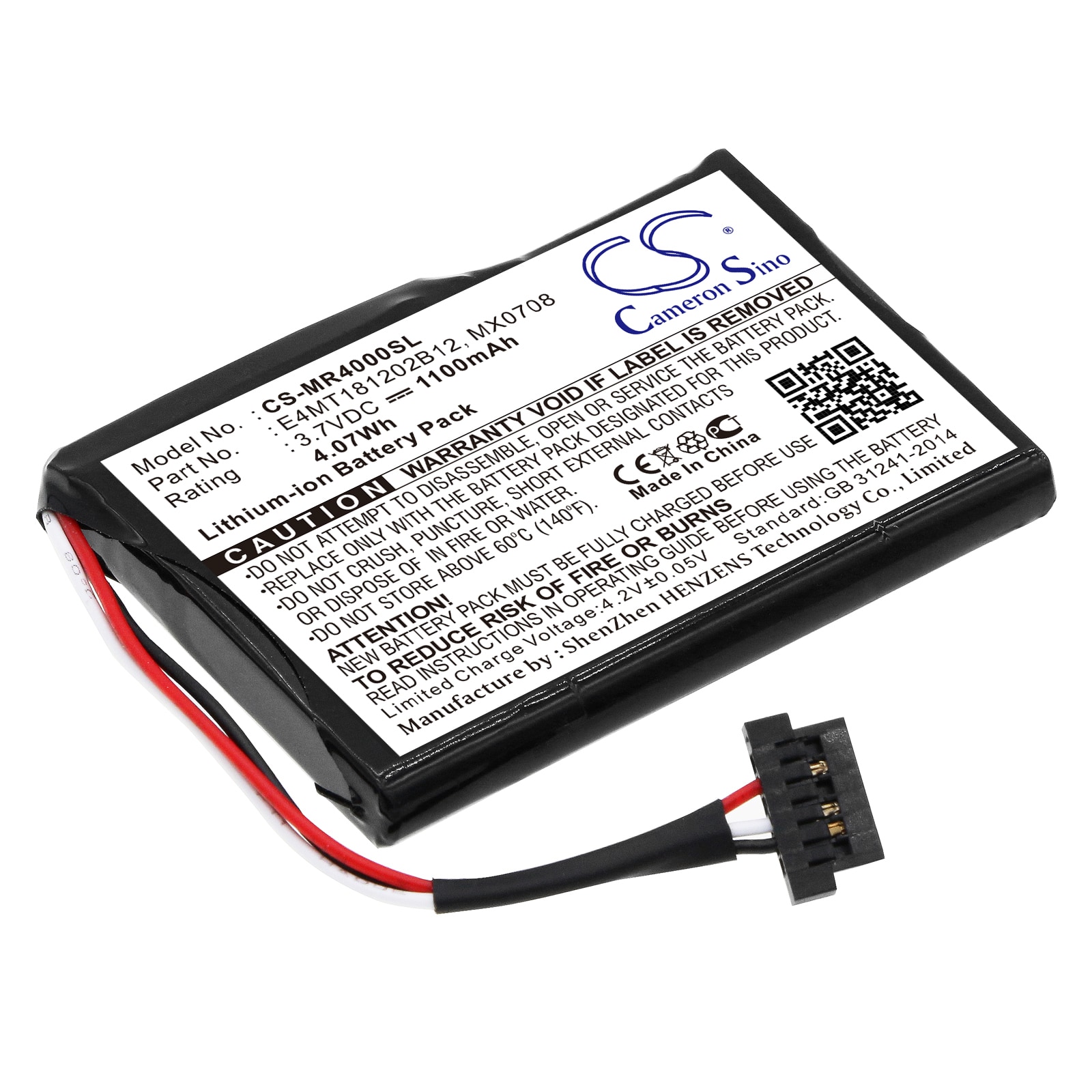 Batteri til Navigator, GPS for Magellan Maestro 4000, Maestro 4010, Maestro 4000T osv.