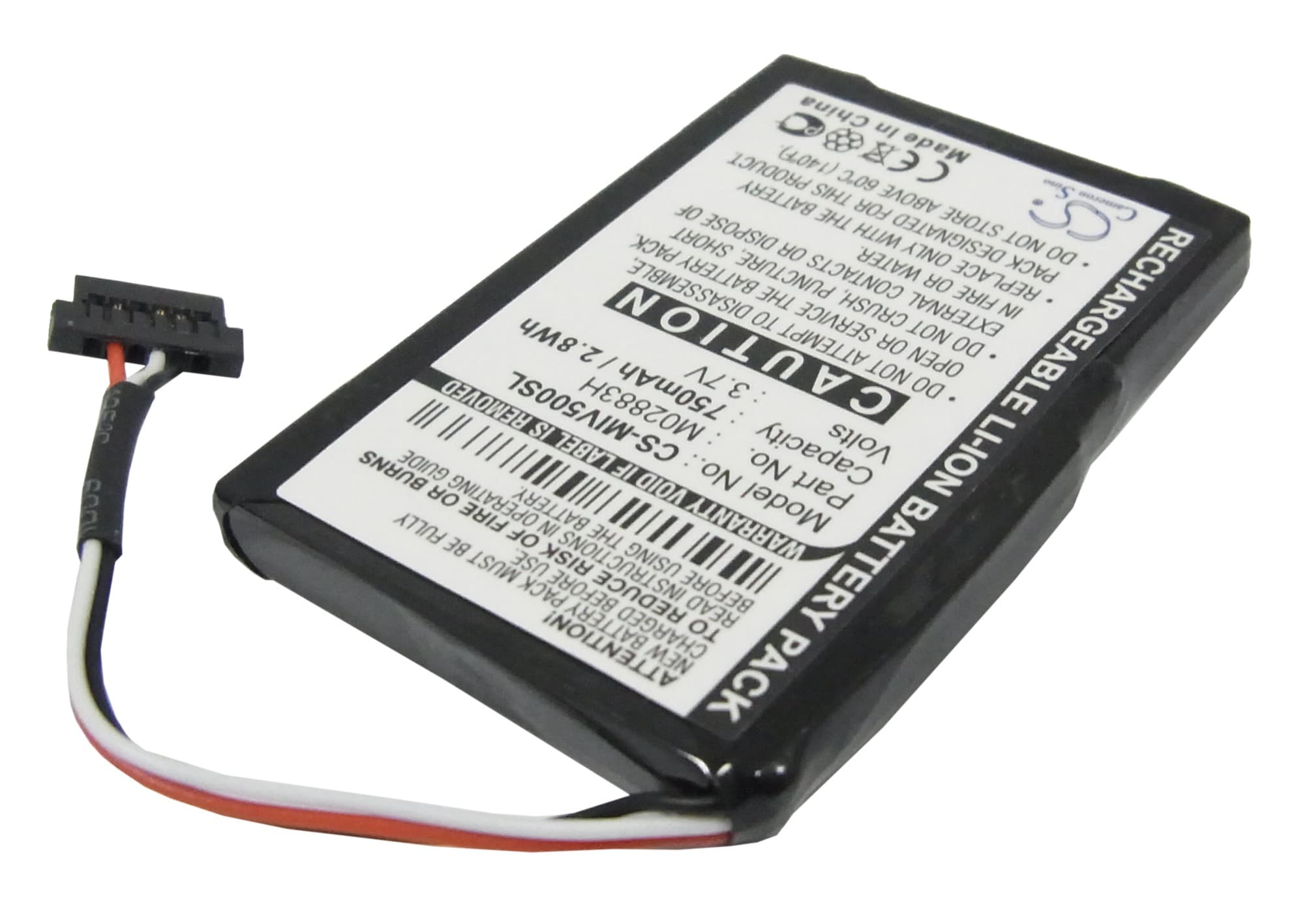 Batteri til Navigator, GPS for Mitac Mio Moov 500, Mio Moov 510, Mio Moov 560 og andre.