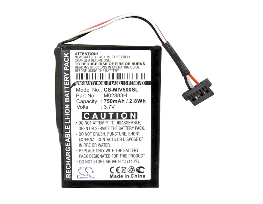 Batteri til Navigator, GPS for Mitac Mio Moov 500, Mio Moov 510, Mio Moov 560 og andre.