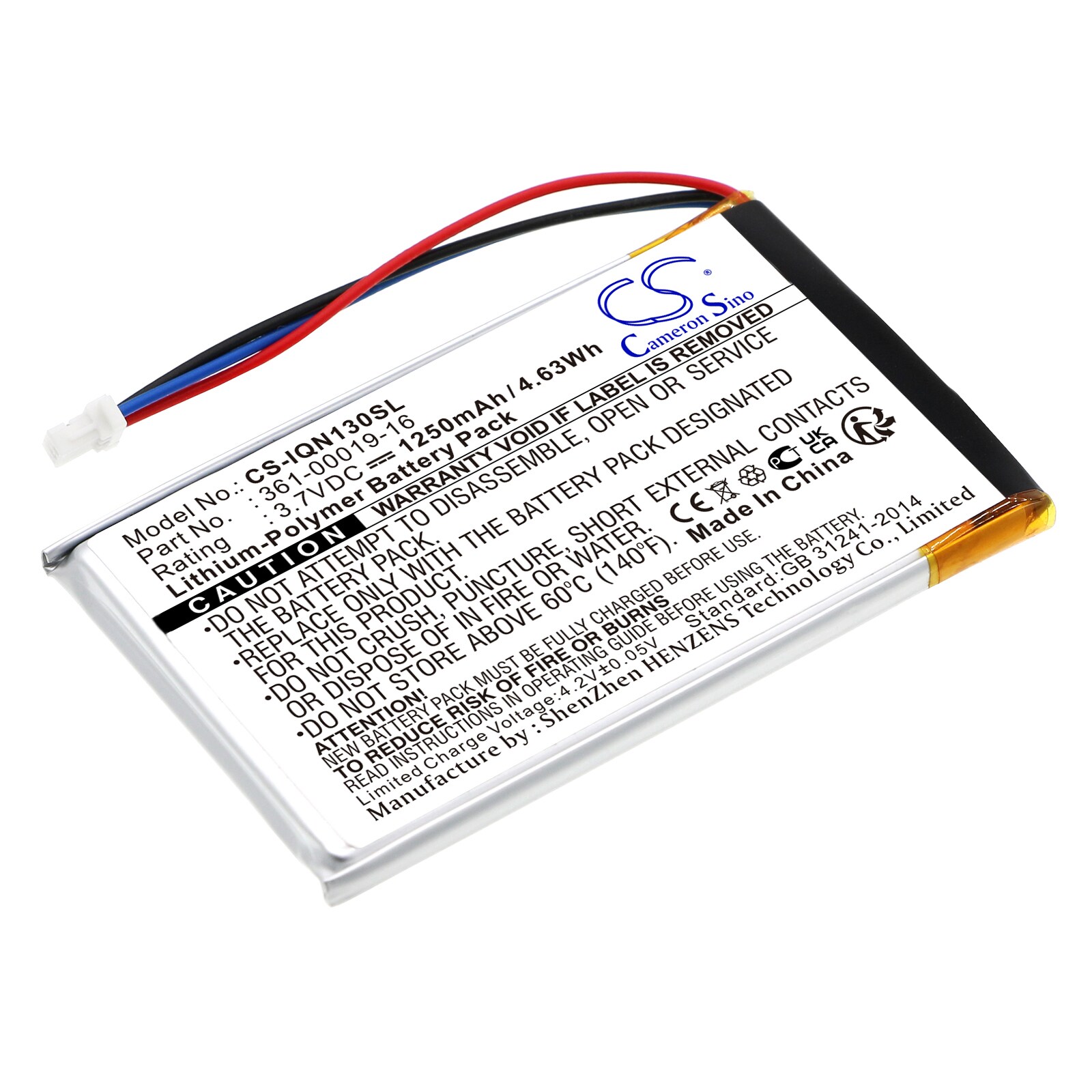Batteri til Navigator, GPS for Garmin Nuvi 1300, Nuvi 1350, Nuvi 1350T og andre.