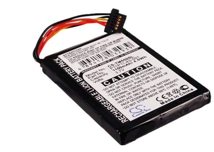 Batteri for navigator, GPS for TomTom Go 550 Live, 8CP5.011.11