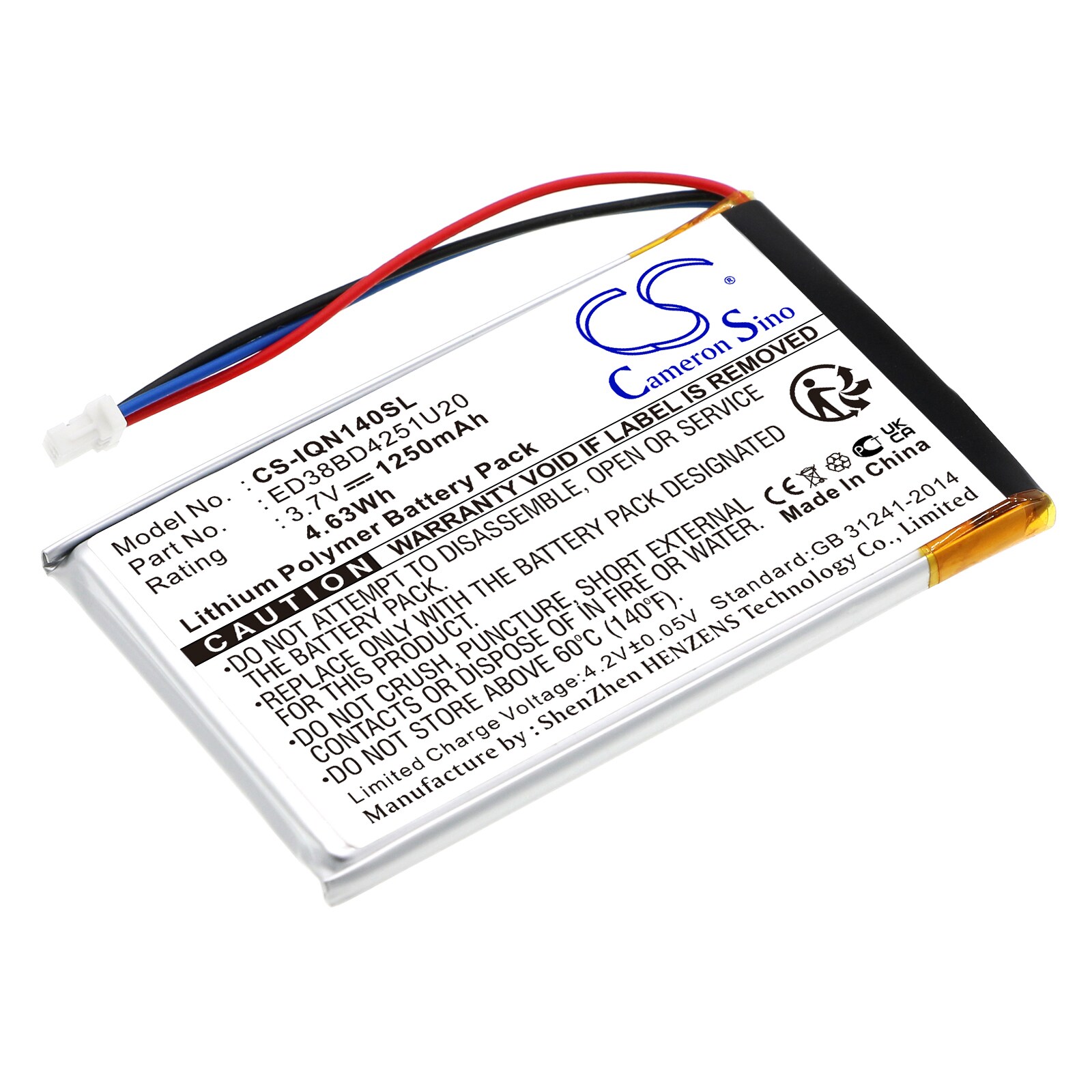 Batteri til Navigator, GPS for Garmin Nuvi 1400, Nuvi 1490T, Nuvi 1450 og andre.