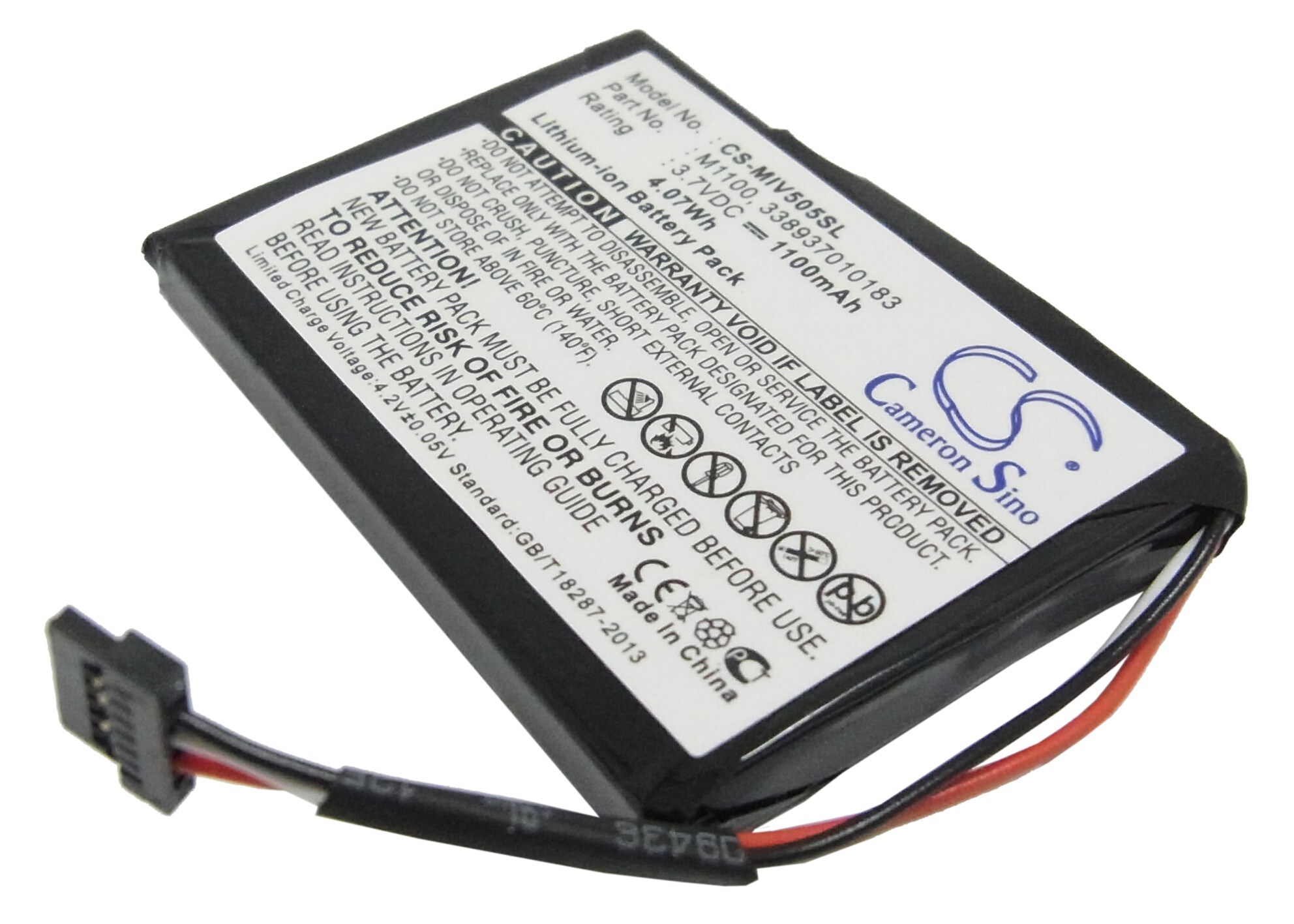 Batteri for navigator, GPS for Mitac Mio Spirit V505 TV, Mio Spirit V735 TV