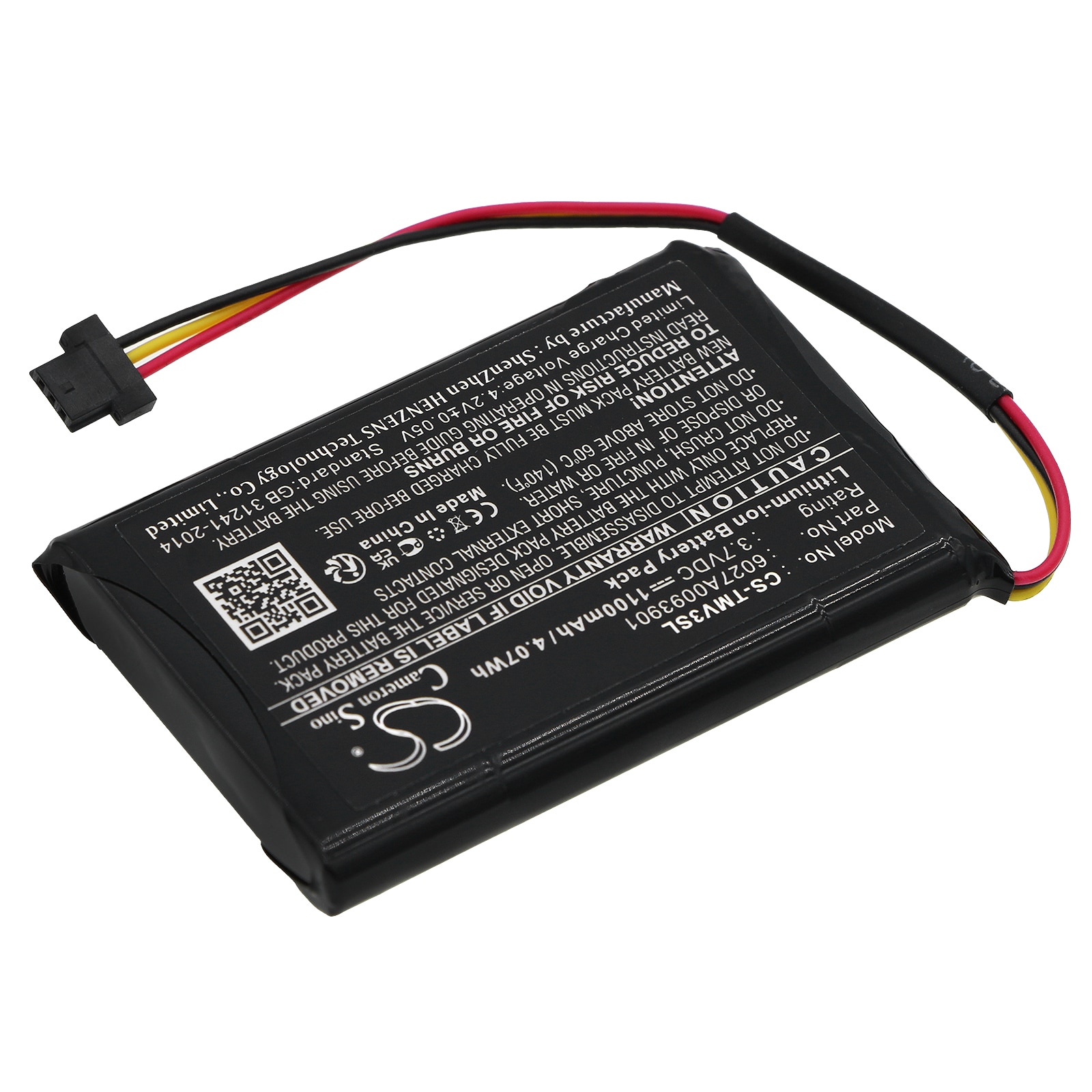 Batteri for Navigator, GPS for TomTom XL IQ, V3, 4EM0.001.01 og andre