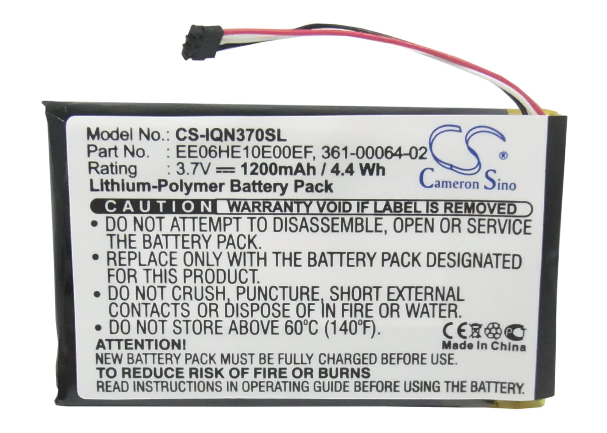 Batteri for Navigator, GPS for Garmin Nuvi 3700, Nuvi 3760, Nuvi 3760T og andre.