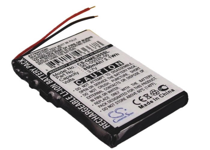 Batteri for navigator, GPS for Garmin Edge 305