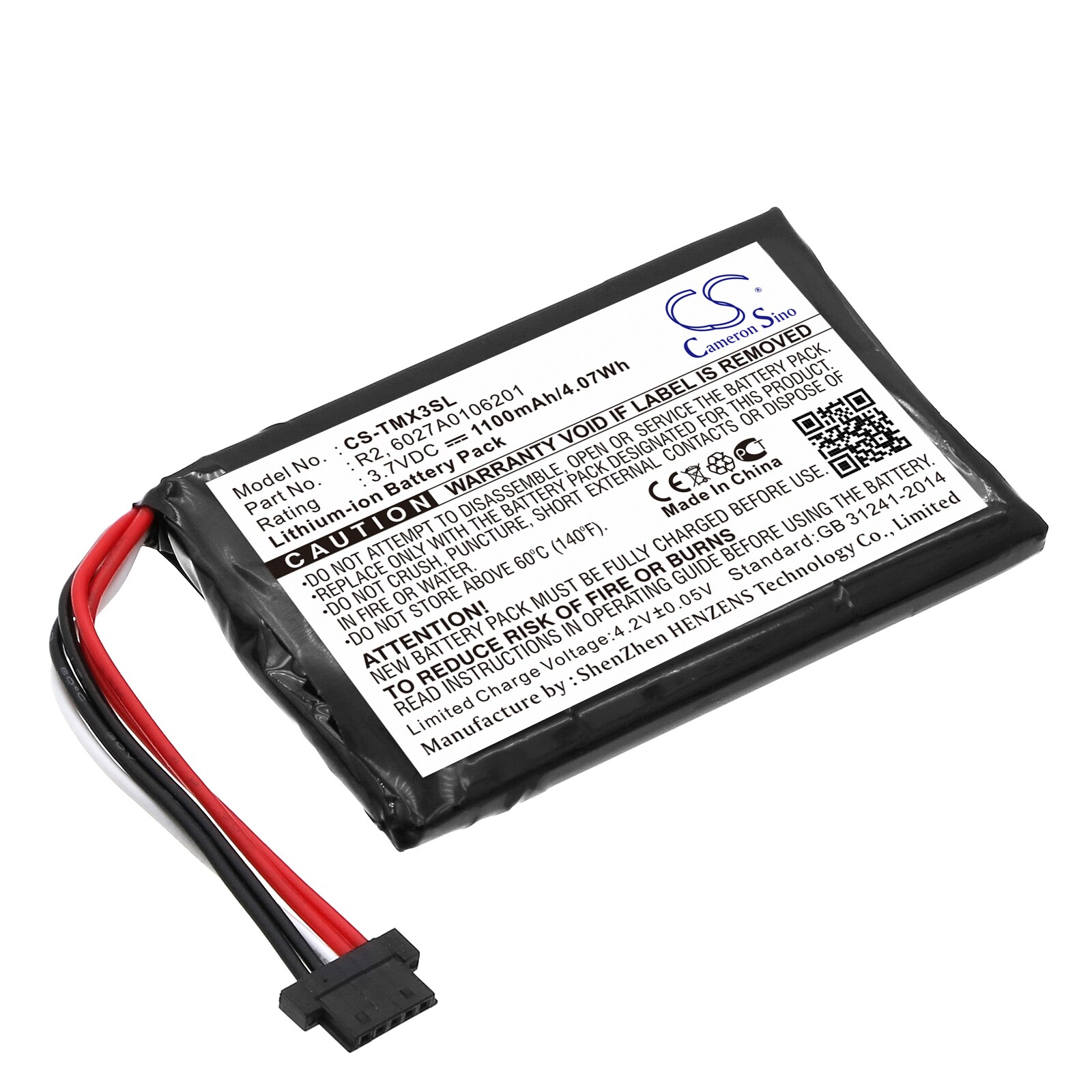 Batteri for Navigator, GPS for TomTom XXL IQ Routes, 4EP0.001.02, 1EP0.029.01 og andre.