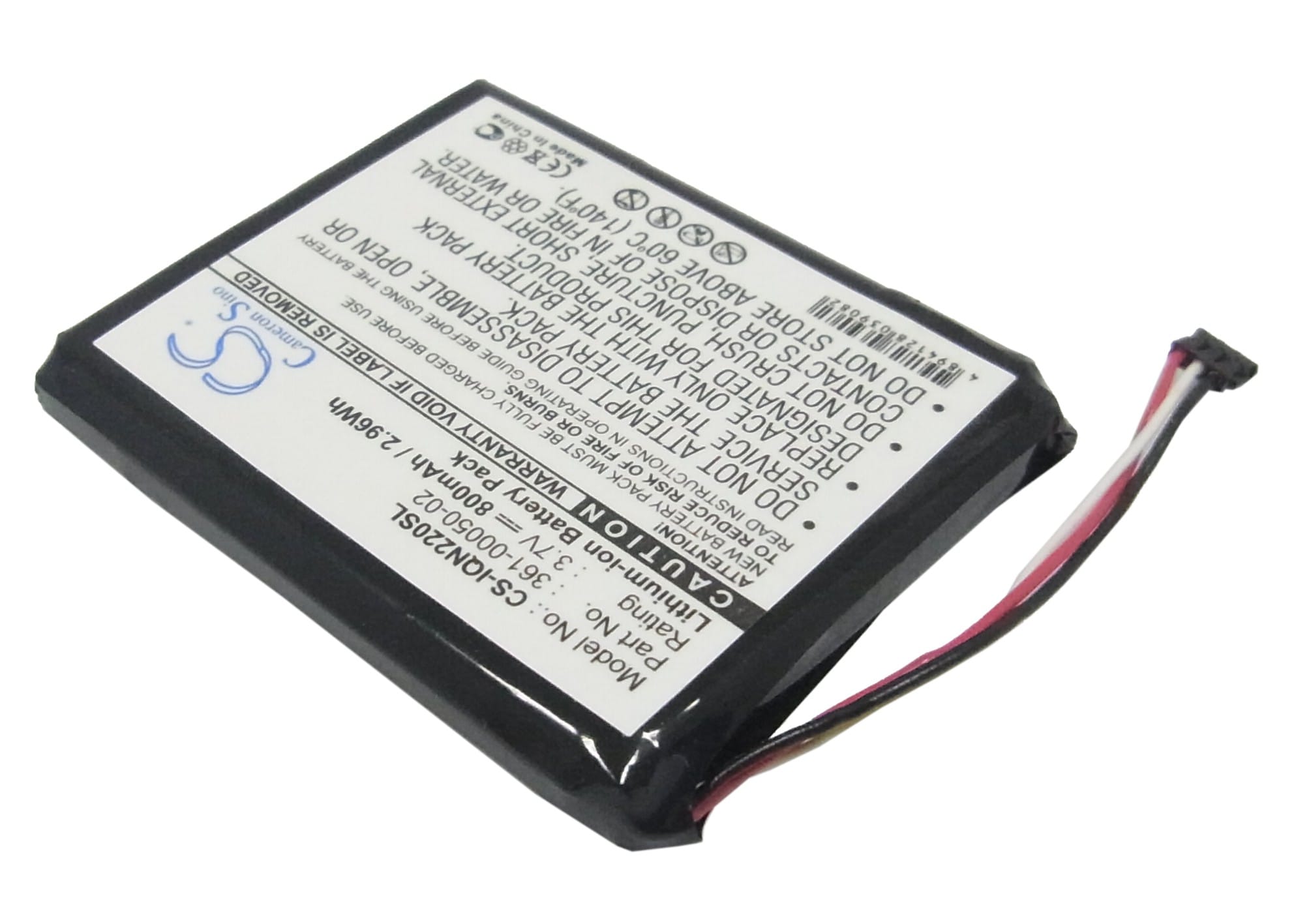 Batteri til Navigator, GPS for Garmin Nuvi 2200, Nuvi 2200LT, Nuvi 2240 og andre.