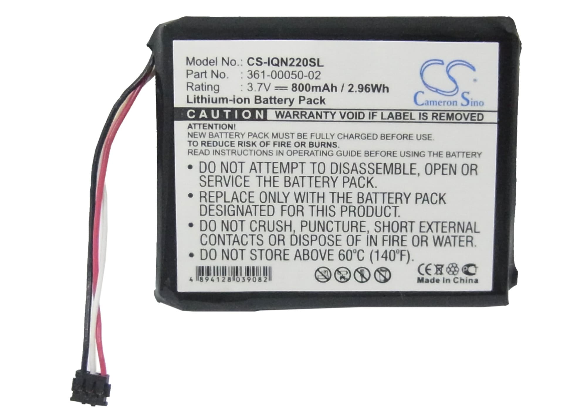 Batteri til Navigator, GPS for Garmin Nuvi 2200, Nuvi 2200LT, Nuvi 2240 og andre.