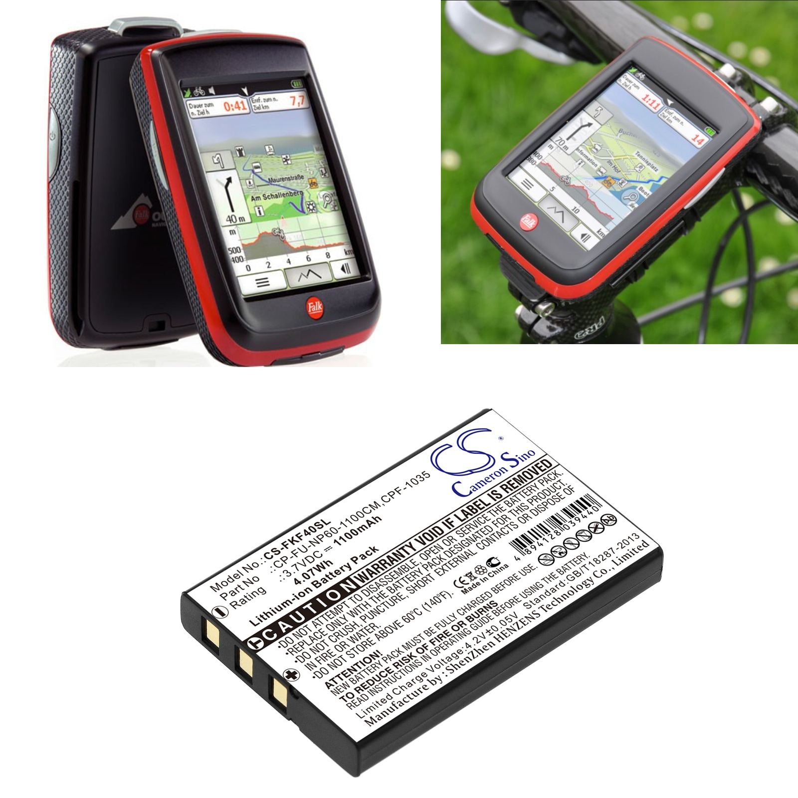 Batteri til Navigator, GPS til GoBandit LIFE, RACE