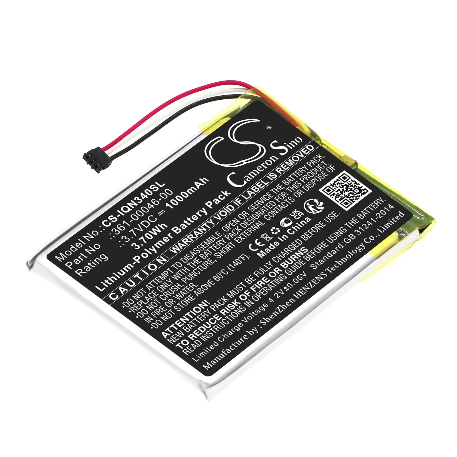 Batteri til Navigator, GPS for Garmin Nuvi 3400, Nuvi 3490LMT, Nuvi 3450LM og andre.