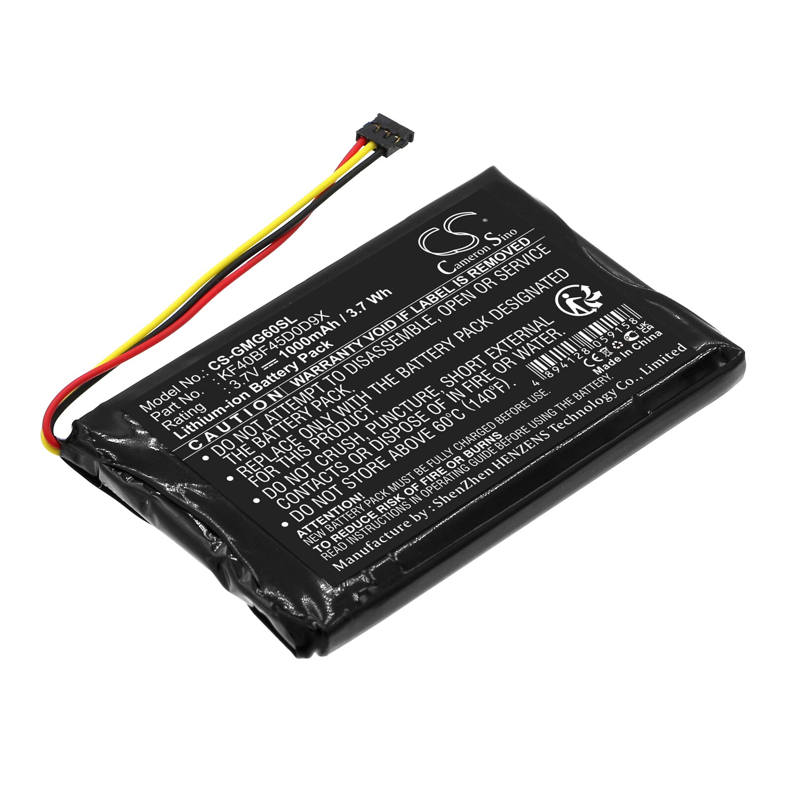 Batteri for navigator, GPS for Garmin Approach G6