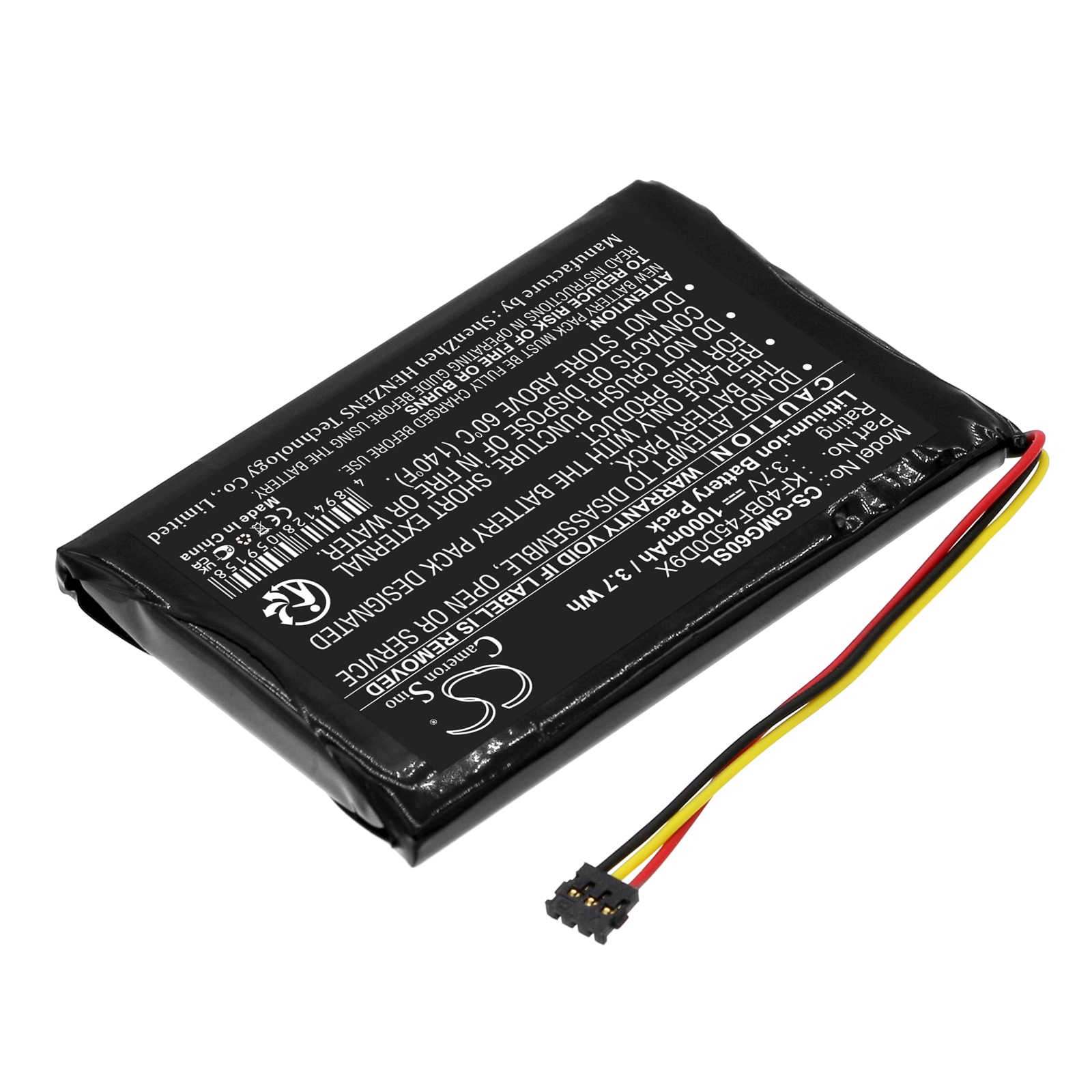 Batteri for navigator, GPS for Garmin Approach G6