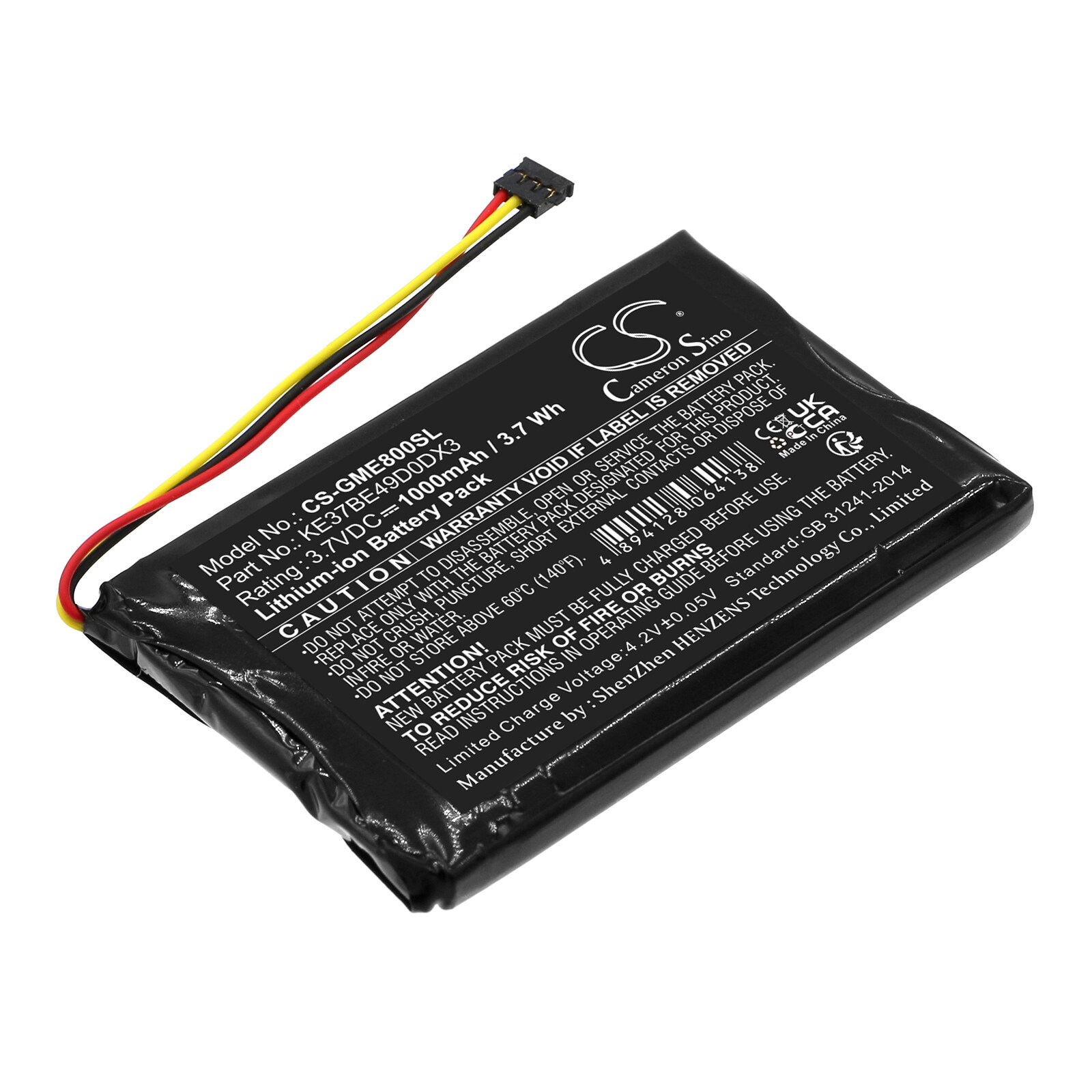 Batteri for navigator, GPS for Garmin Edge 800, Edge 810