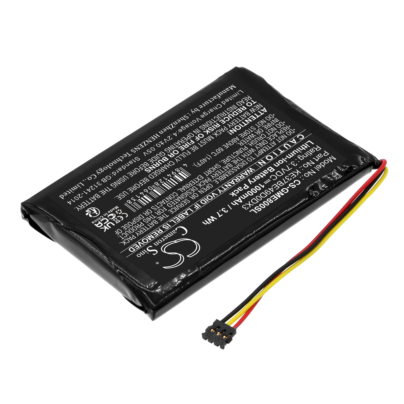 Batteri for navigator, GPS for Garmin Edge 800, Edge 810