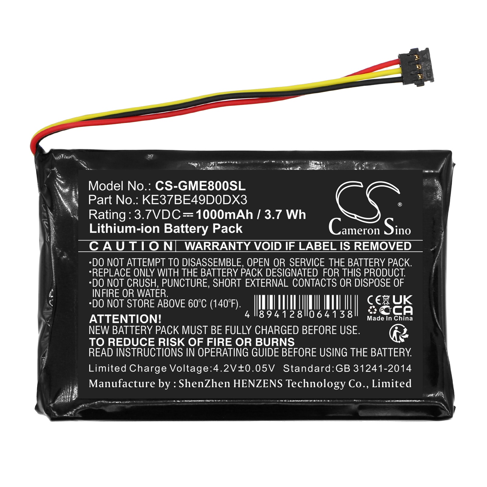Batteri for navigator, GPS for Garmin Edge 800, Edge 810