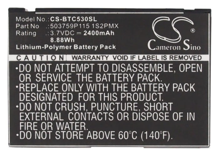 Batteri for Navigator, GPS for Blaupunkt Lucca 5.3