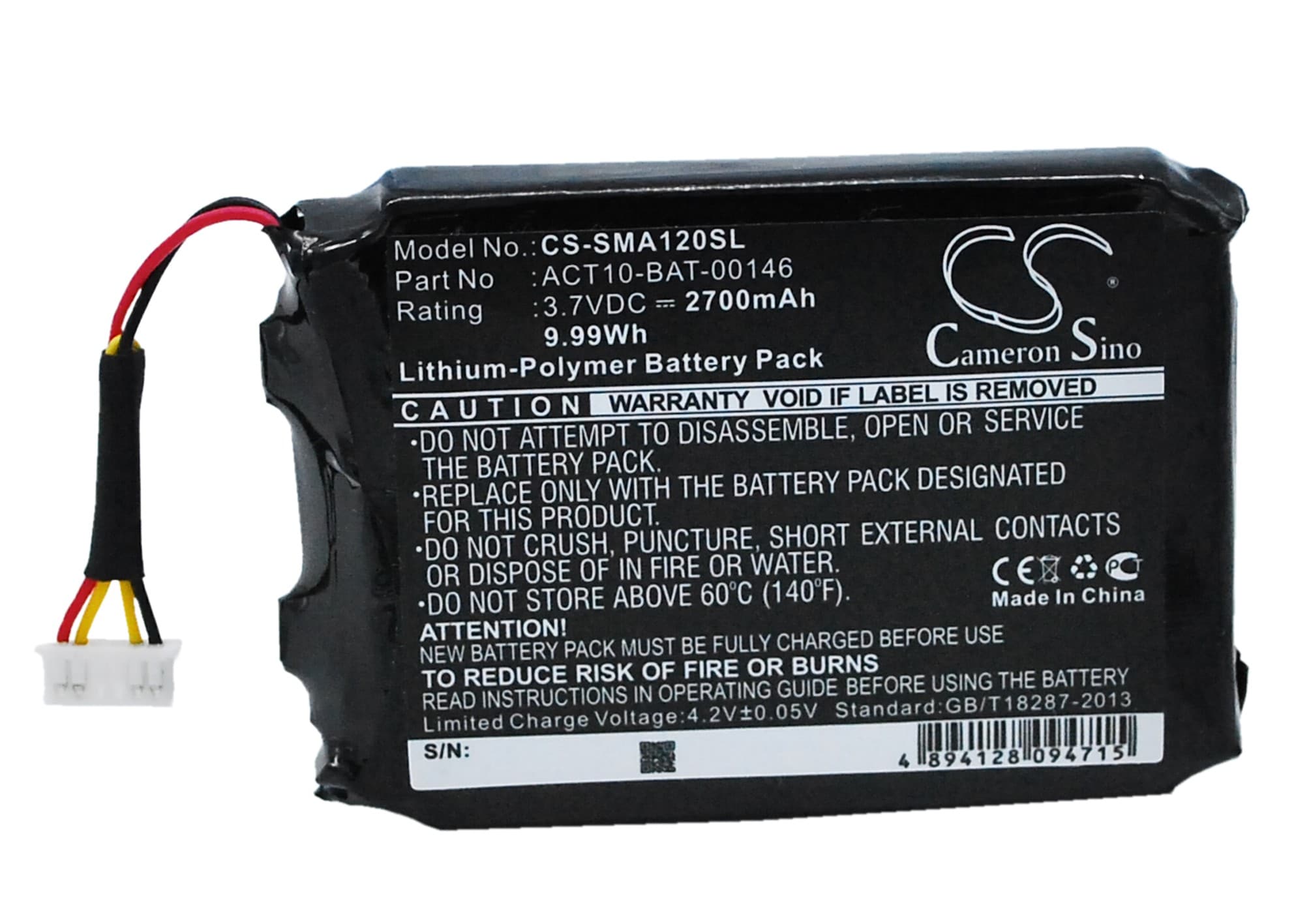 Batteri for Navigator, GPS for Satmap Active 10, Active 12