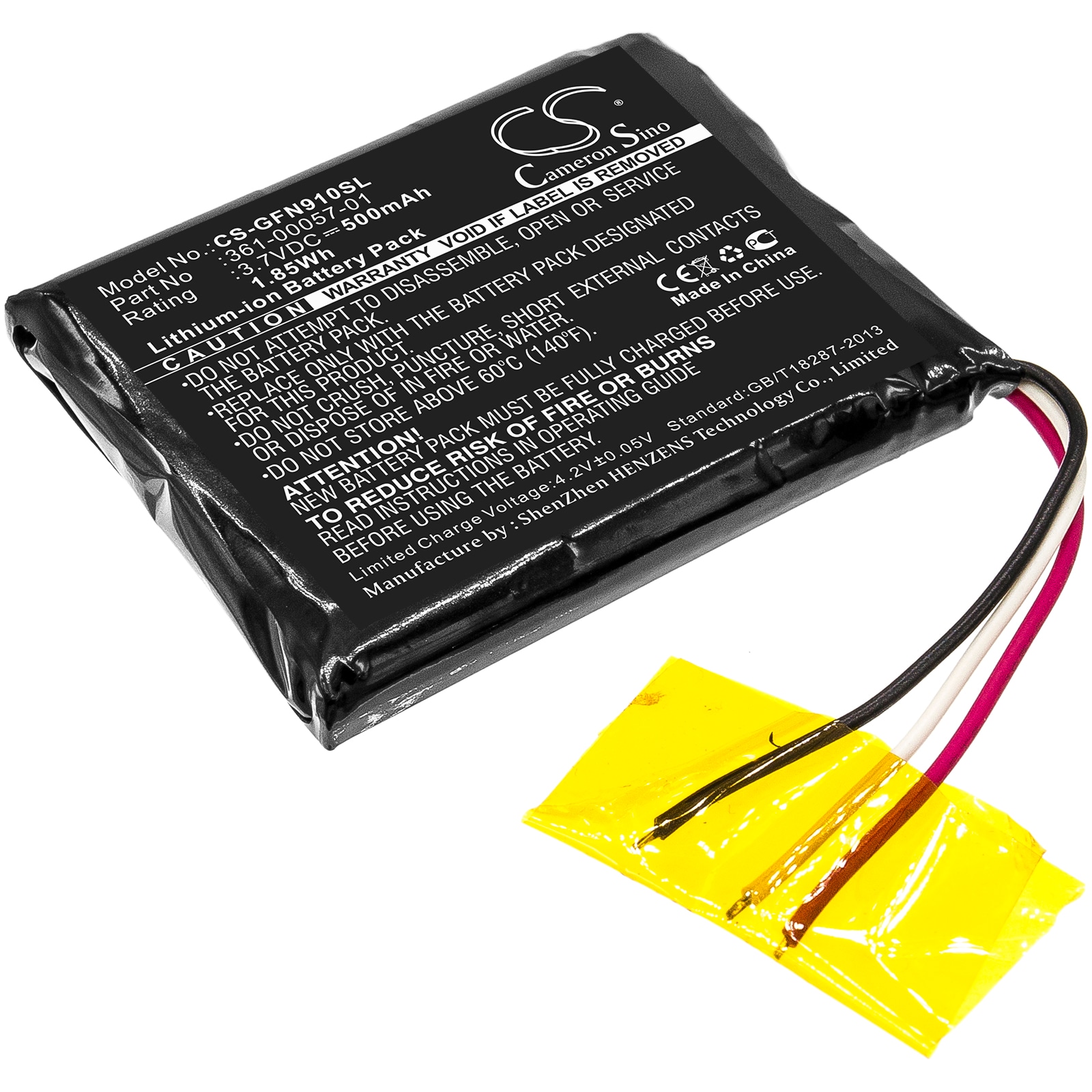 Batteri til Navigator, GPS for Garmin forerunner 910XT
