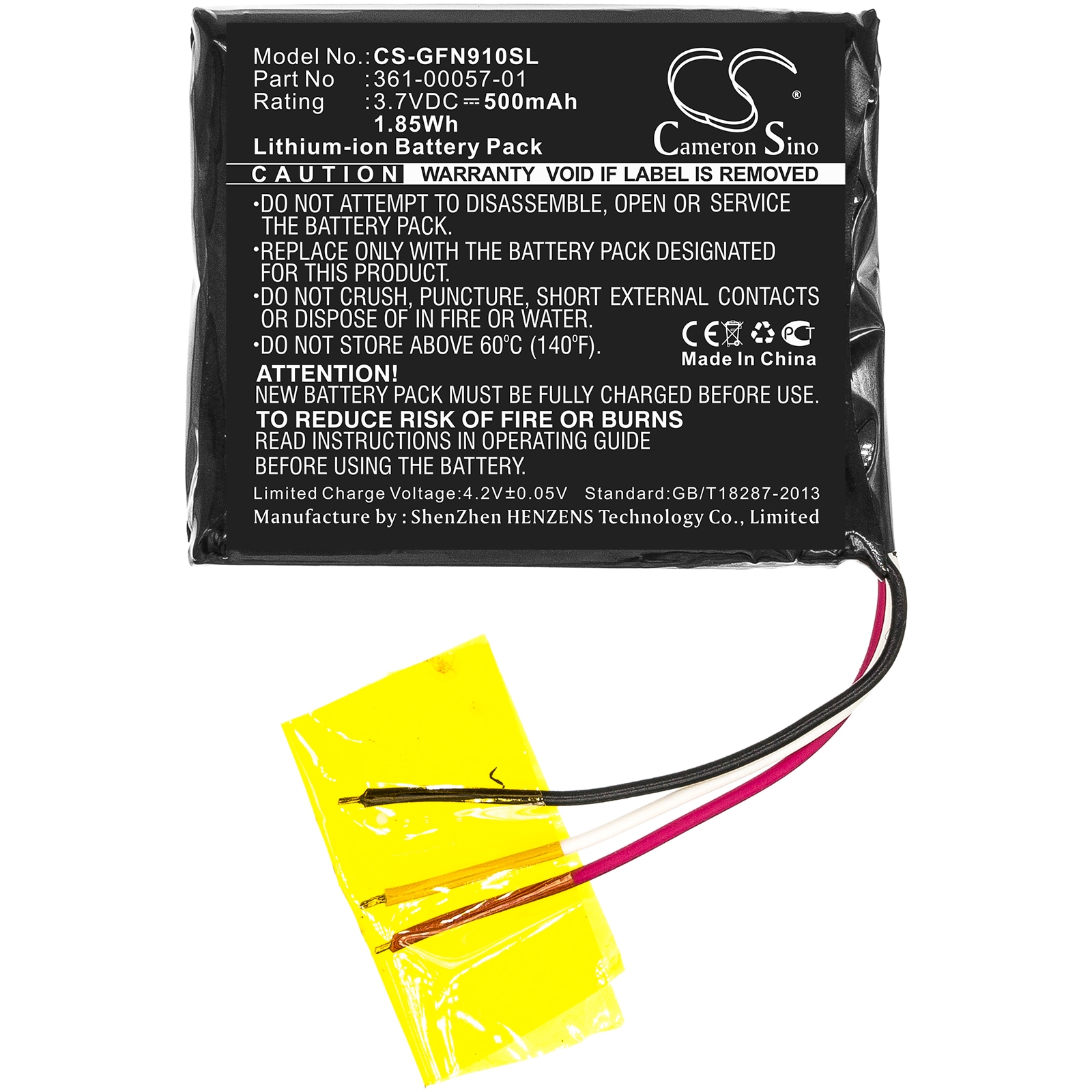 Batteri til Navigator, GPS for Garmin forerunner 910XT