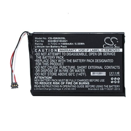 Batteri til Navigator, GPS for Garmin Nuvi 2639LMT, 2689LMT, Nuvi 2639LMT 6-tommers og andre.