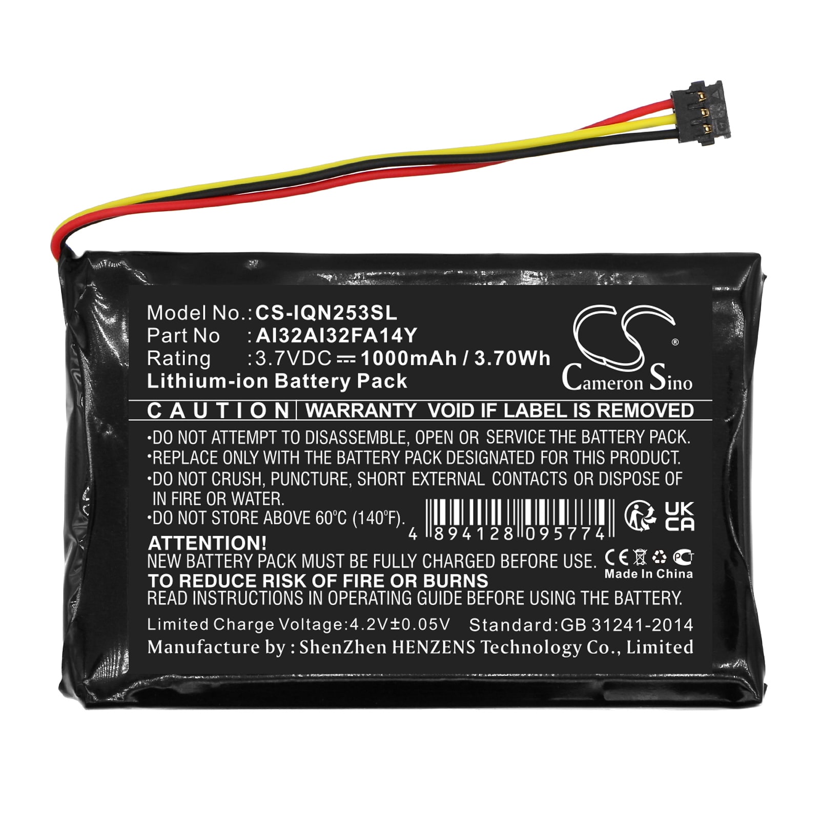 Batteri til Navigator, GPS for Garmin Nuvi 2539LM, Nuvi 2539LMT, Nuvi 2559LM og andre.
