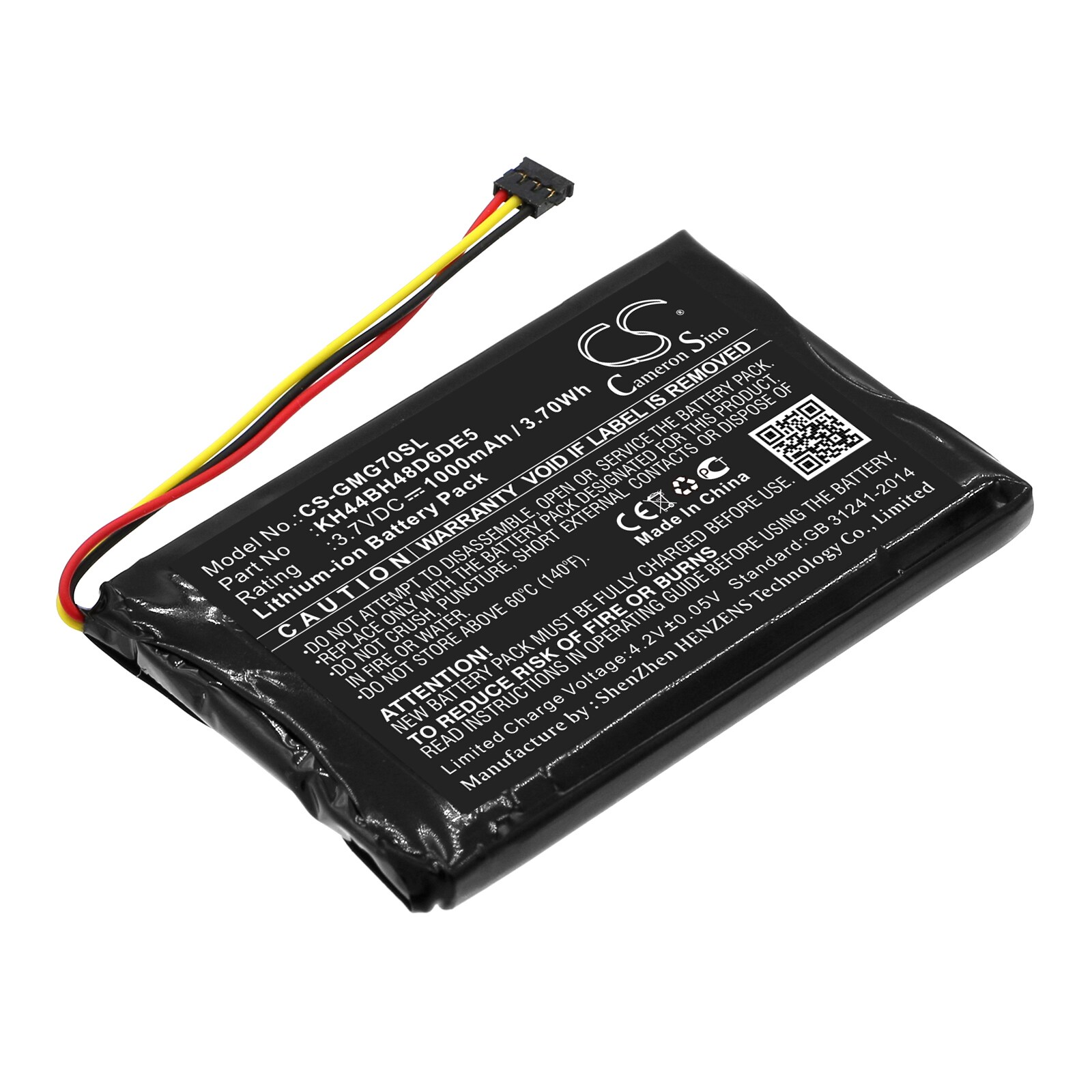 Batteri for navigator, GPS for Garmin Approach G7