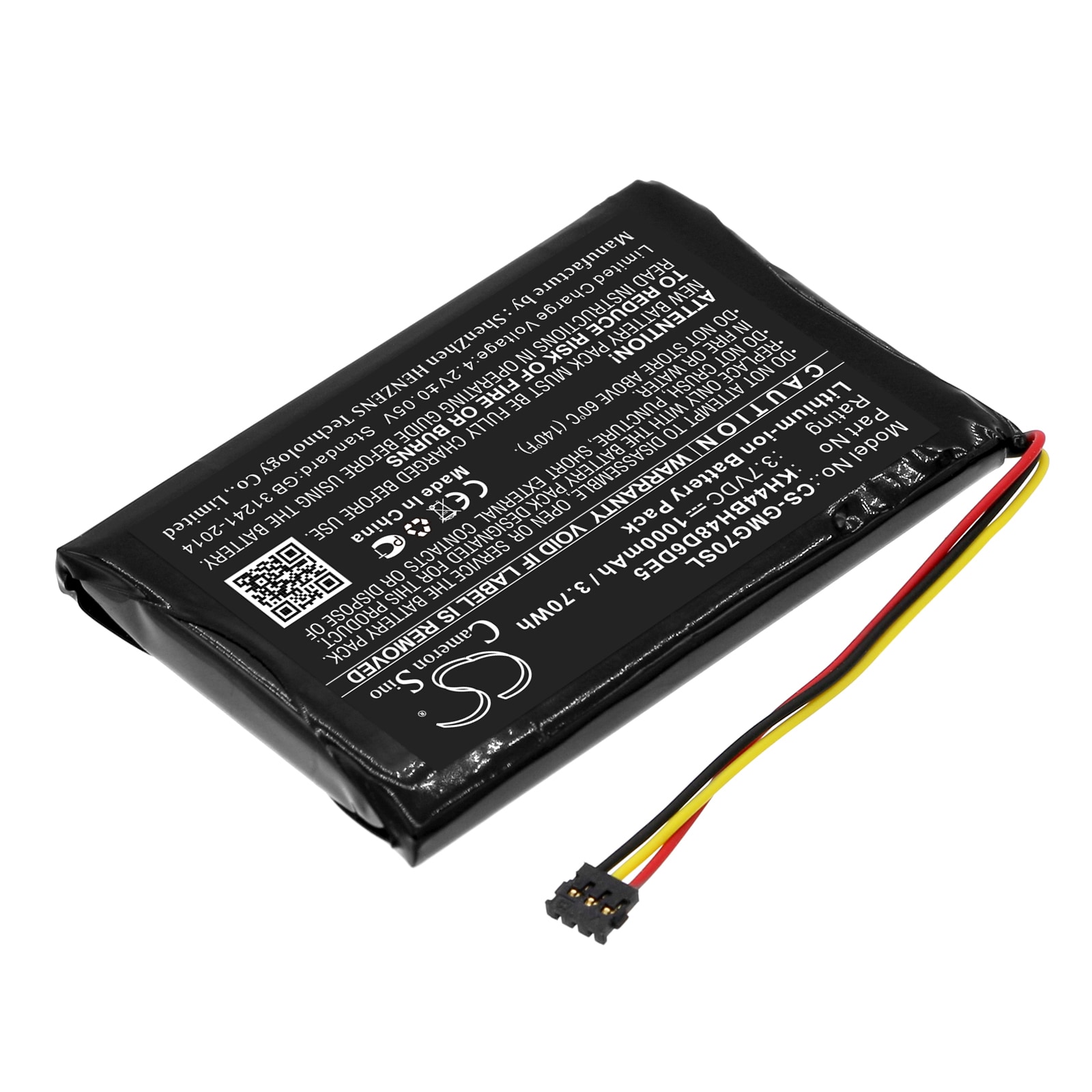Batteri for navigator, GPS for Garmin Approach G7
