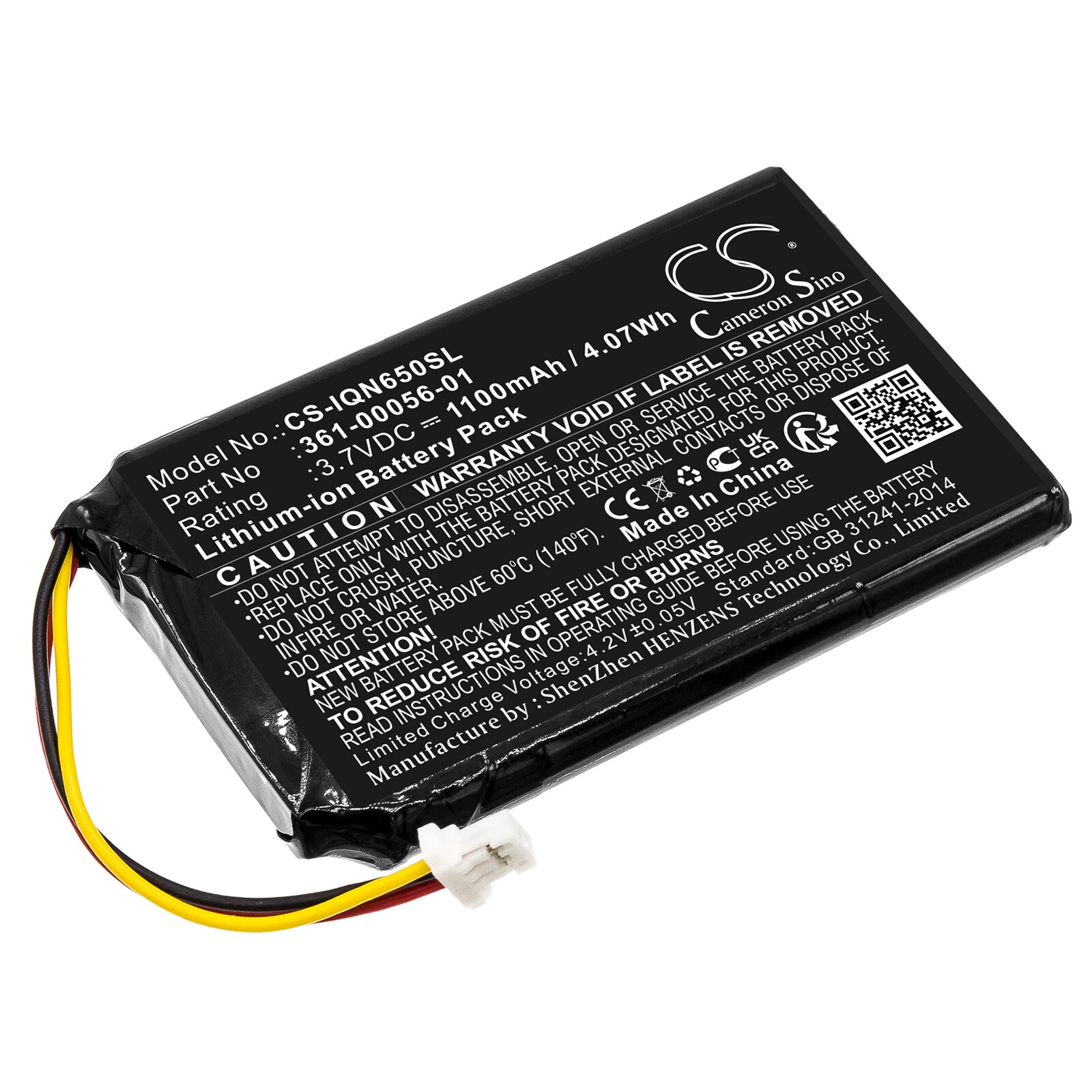 Batteri til Navigator, GPS for Garmin Nuvi 65, Nuvi 65LM, Nuvi 65LM 6" og andre.