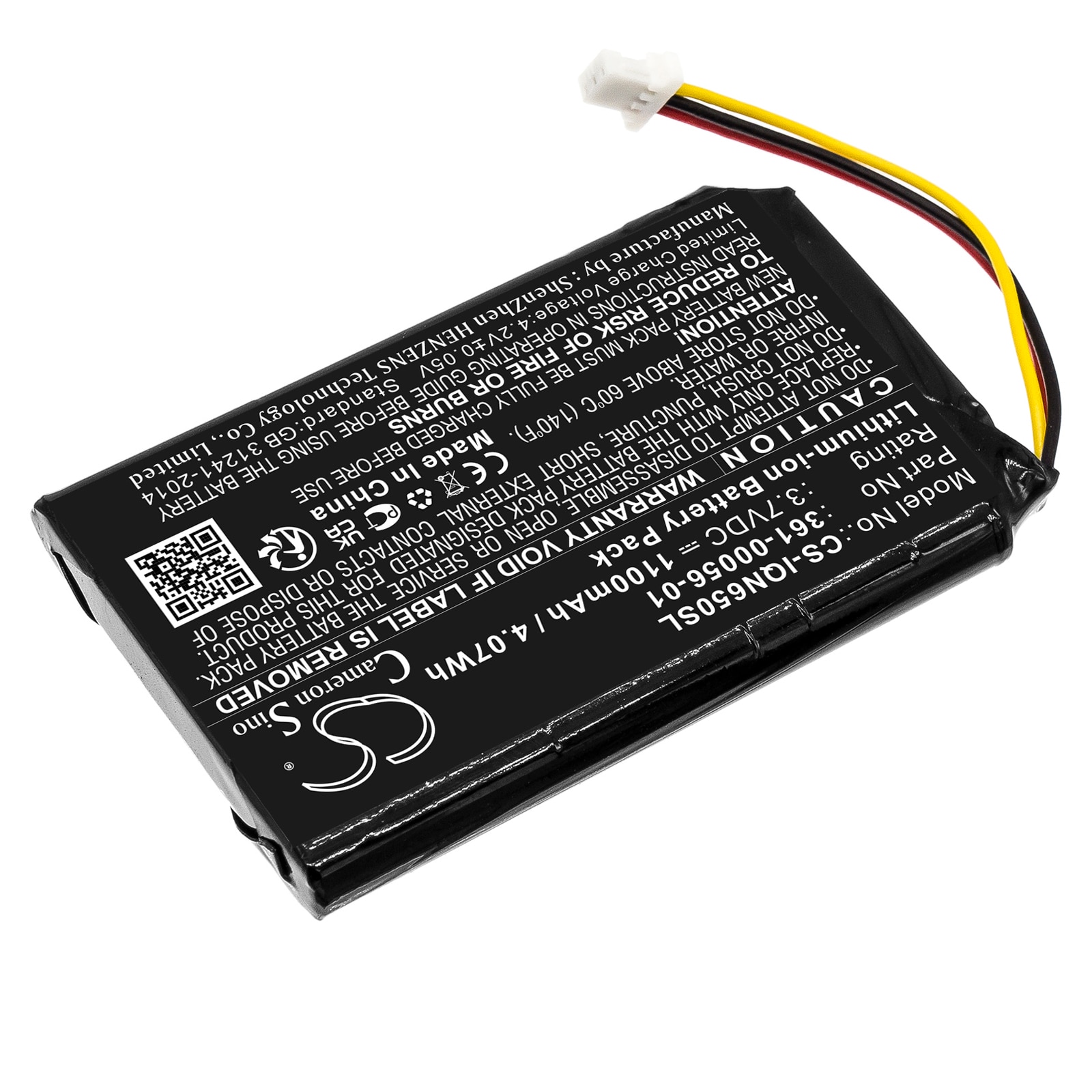 Batteri til Navigator, GPS for Garmin Nuvi 65, Nuvi 65LM, Nuvi 65LM 6" og andre.