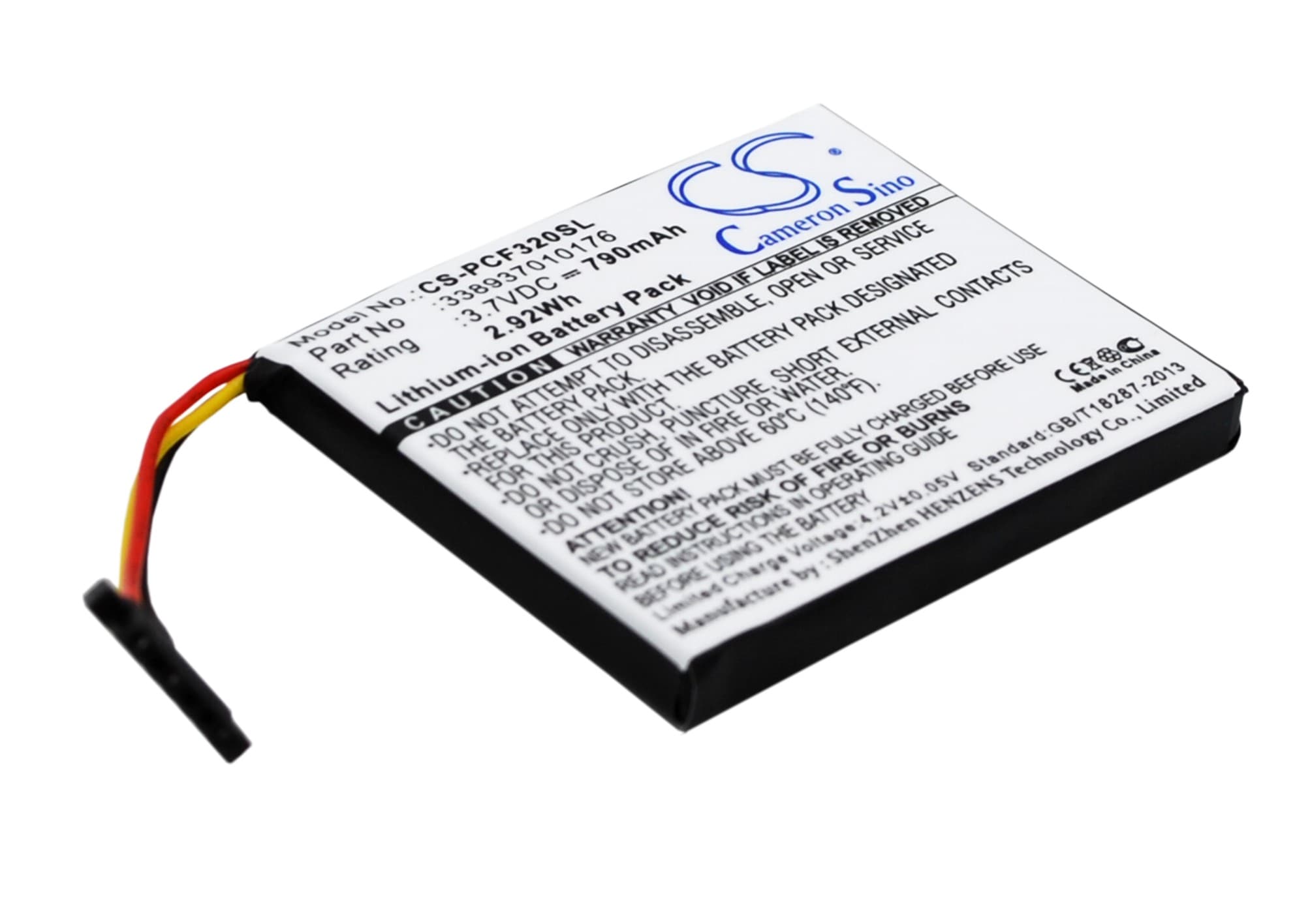 Batteri for navigator, GPS for Pioneer AVIC-F320BT, AVIC-F310BT, AVIC-F AVIC-U osv.