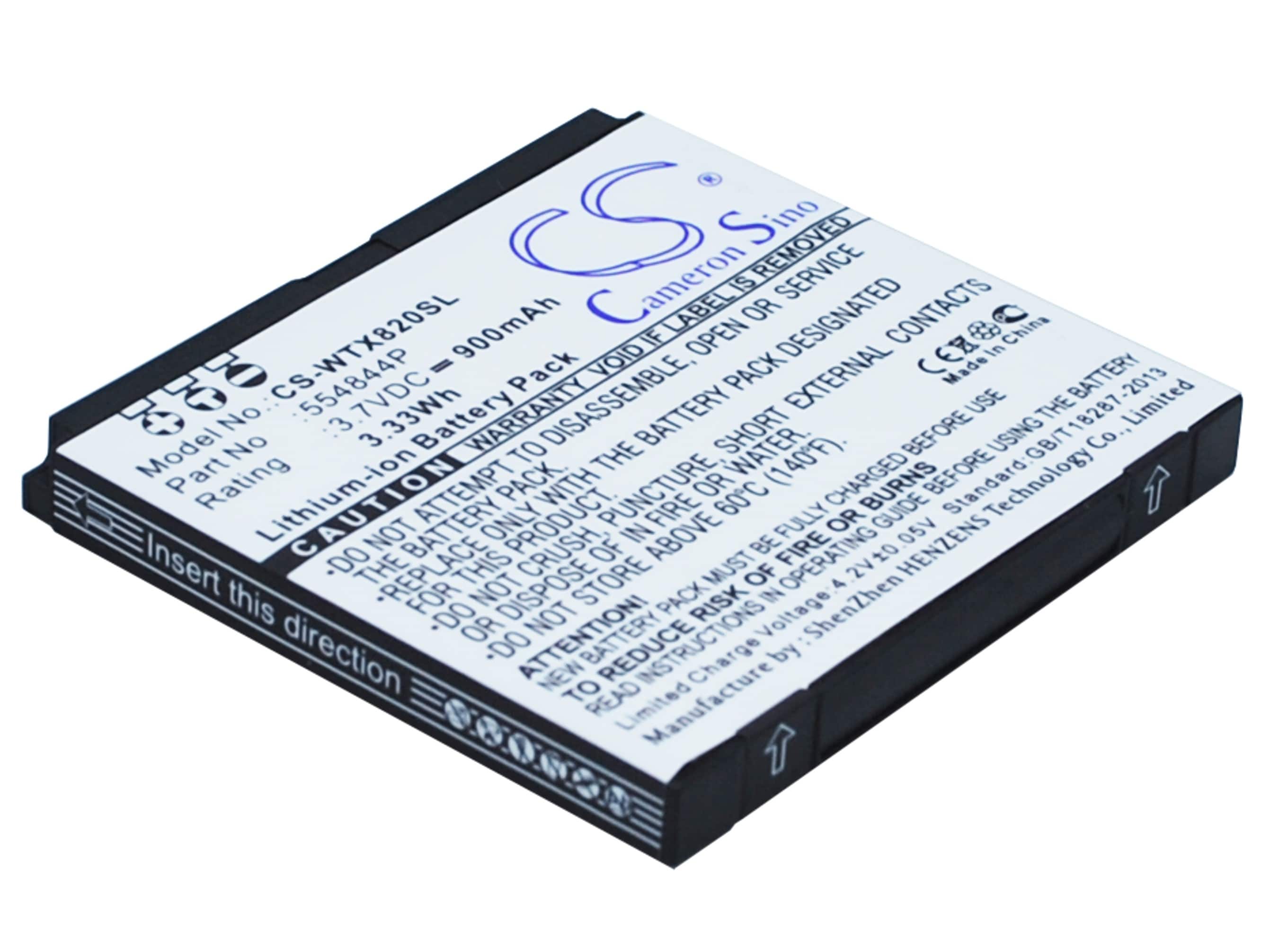 Batteri for navigator, GPS for Wayteq X820, X850