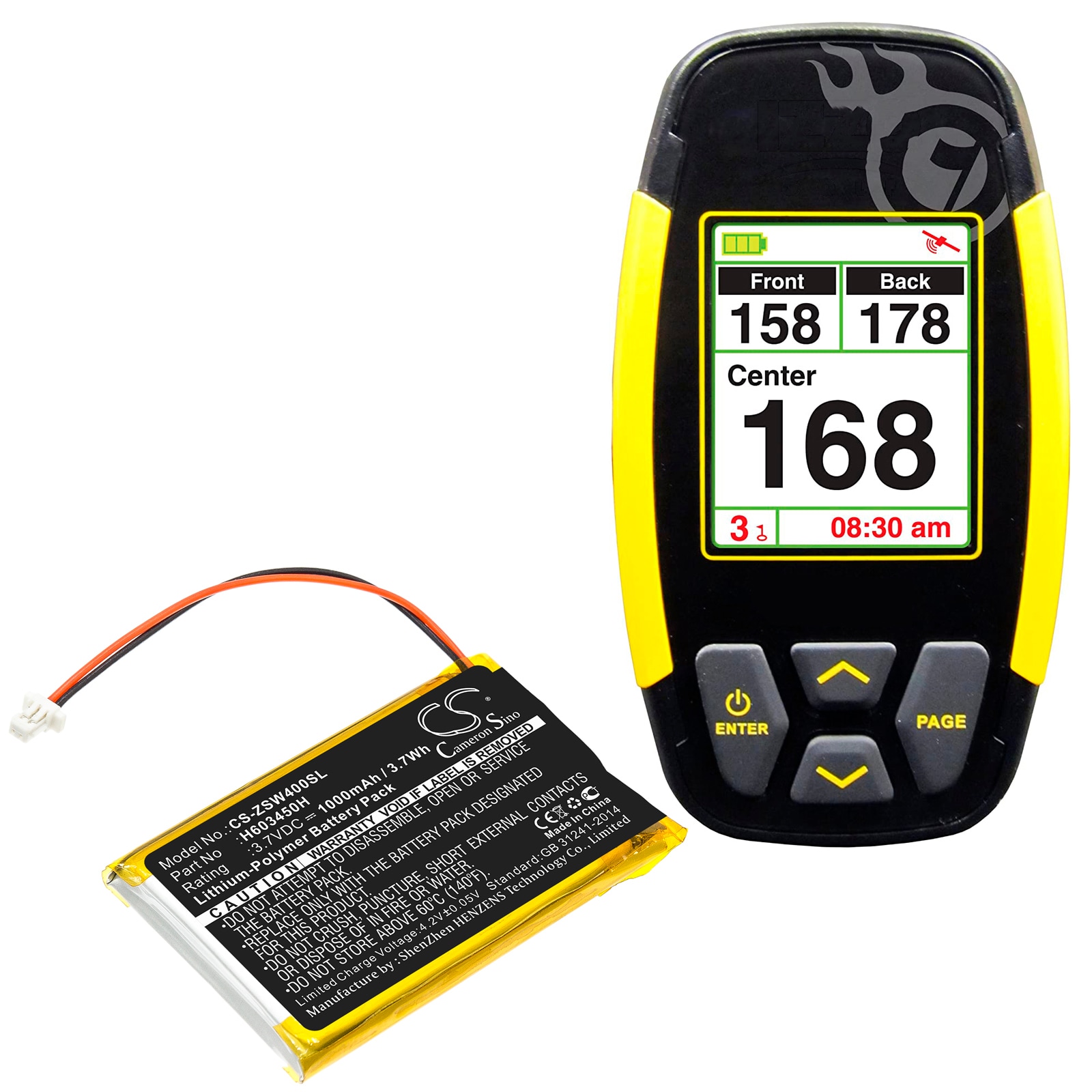 Batteri for Navigator, GPS for IZZO Swami 4000, Swami 4000 GOLF GPSA43094