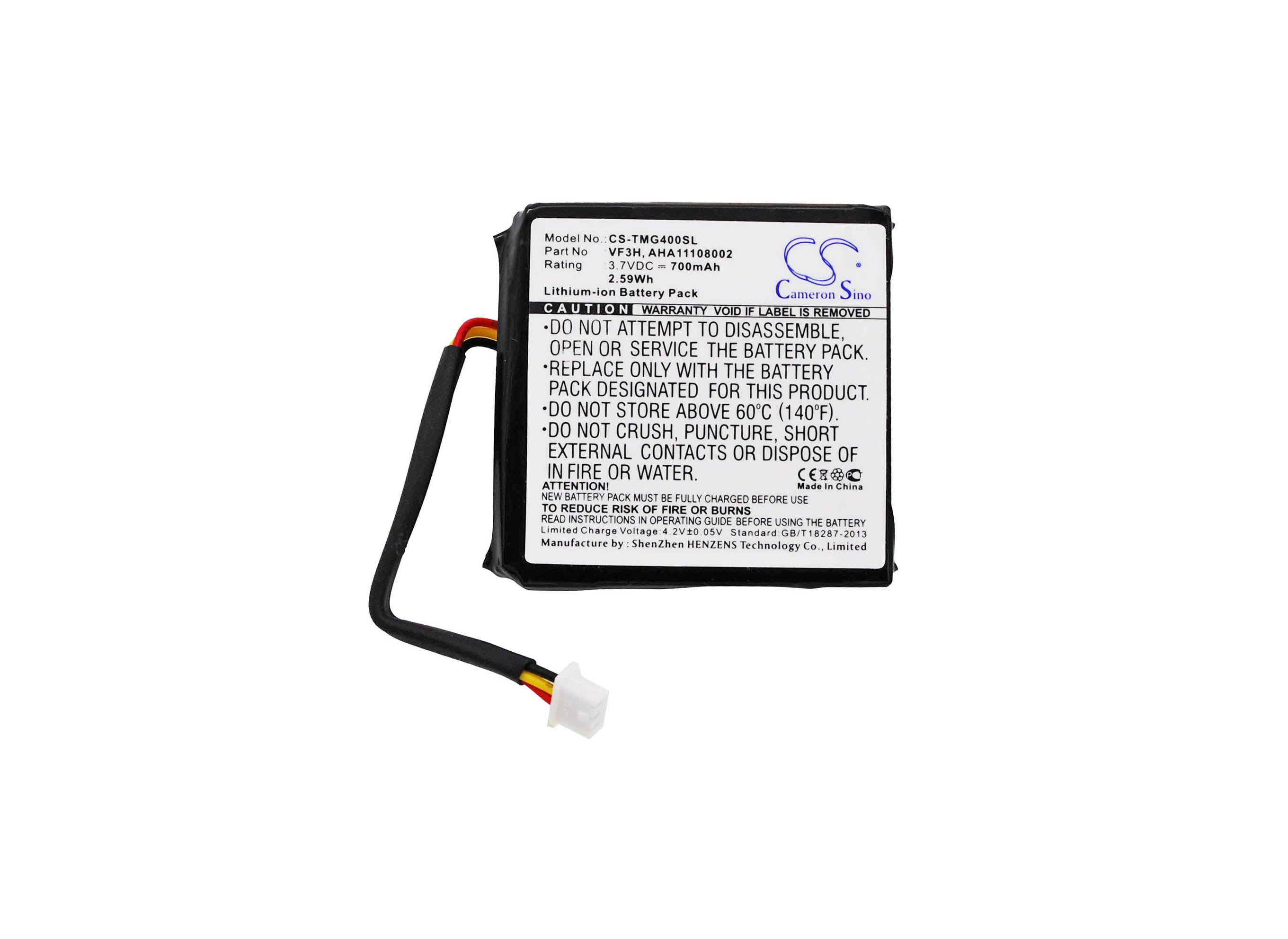 Batteri for navigator, GPS for TomTom Go 400 4,3", Go 400 Touch, Via 110 Europe