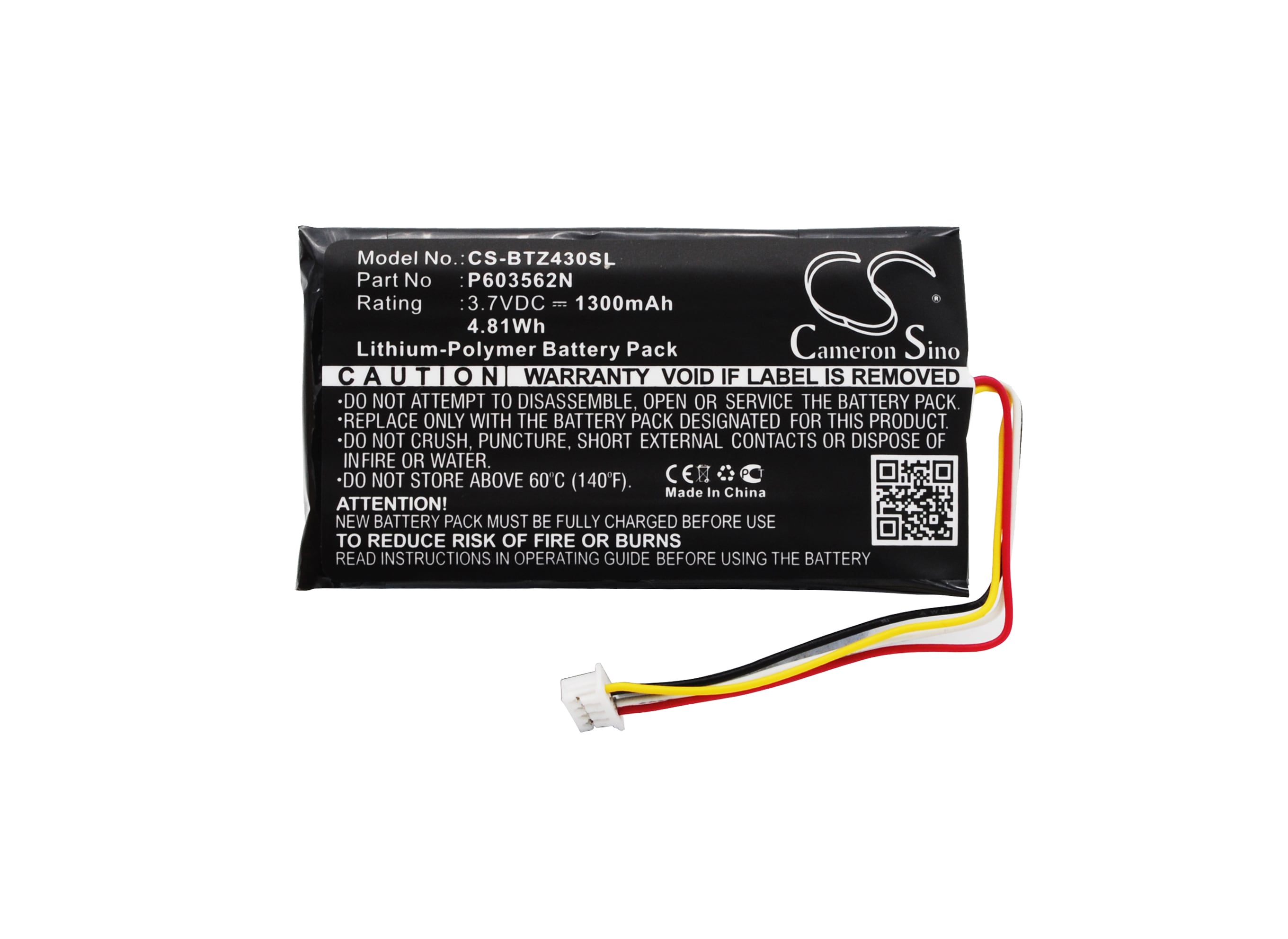 Batteri for navigator, GPS for Binatone Z430BT