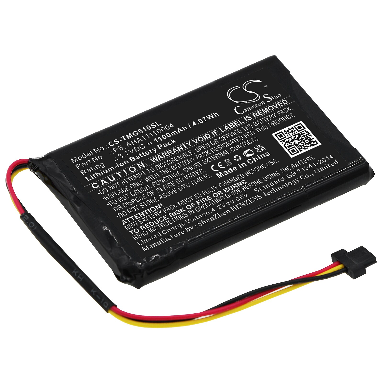 Batteri for navigator, GPS for TomTom Go 510, 4FA50, Go 520 osv.
