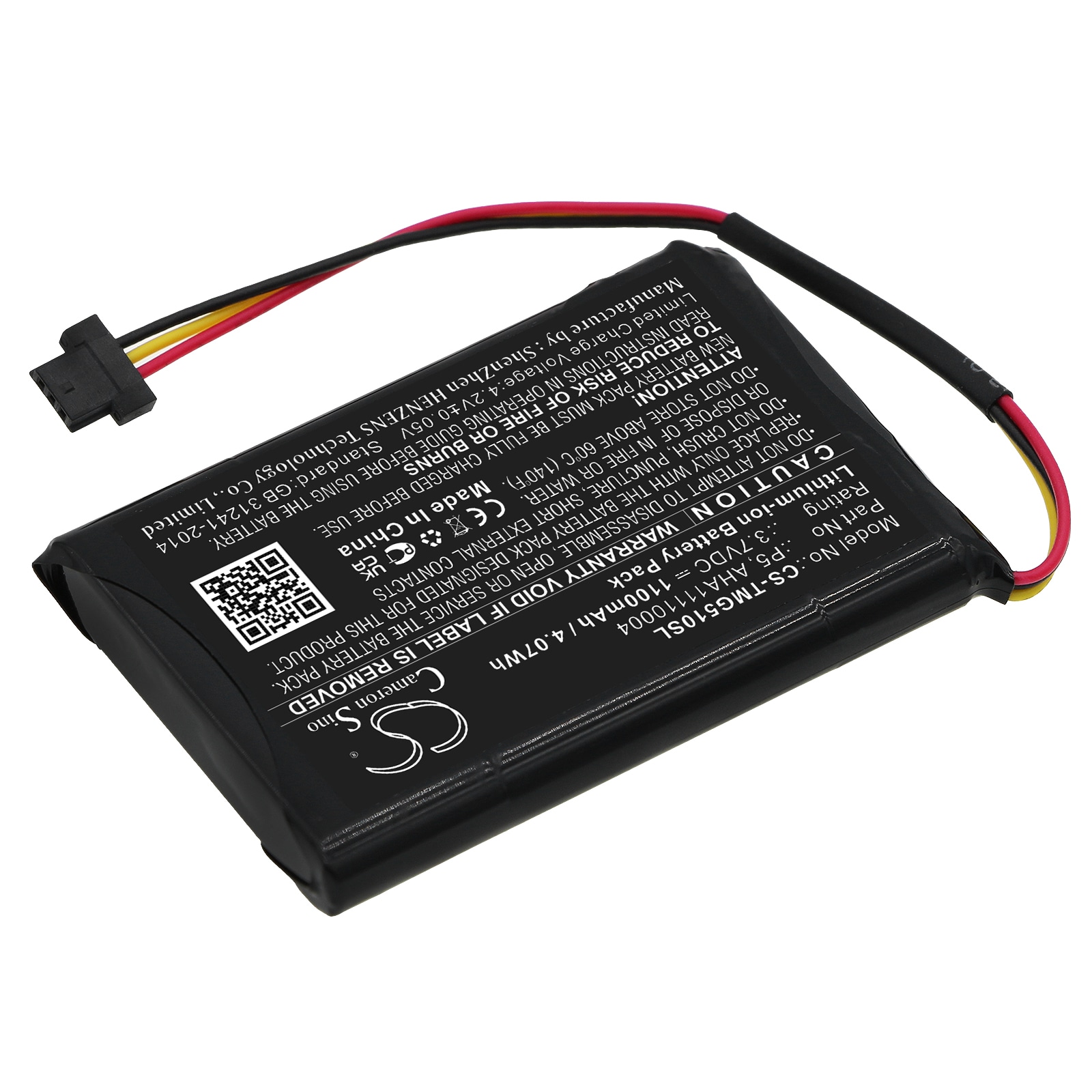 Batteri for navigator, GPS for TomTom Go 510, 4FA50, Go 520 osv.
