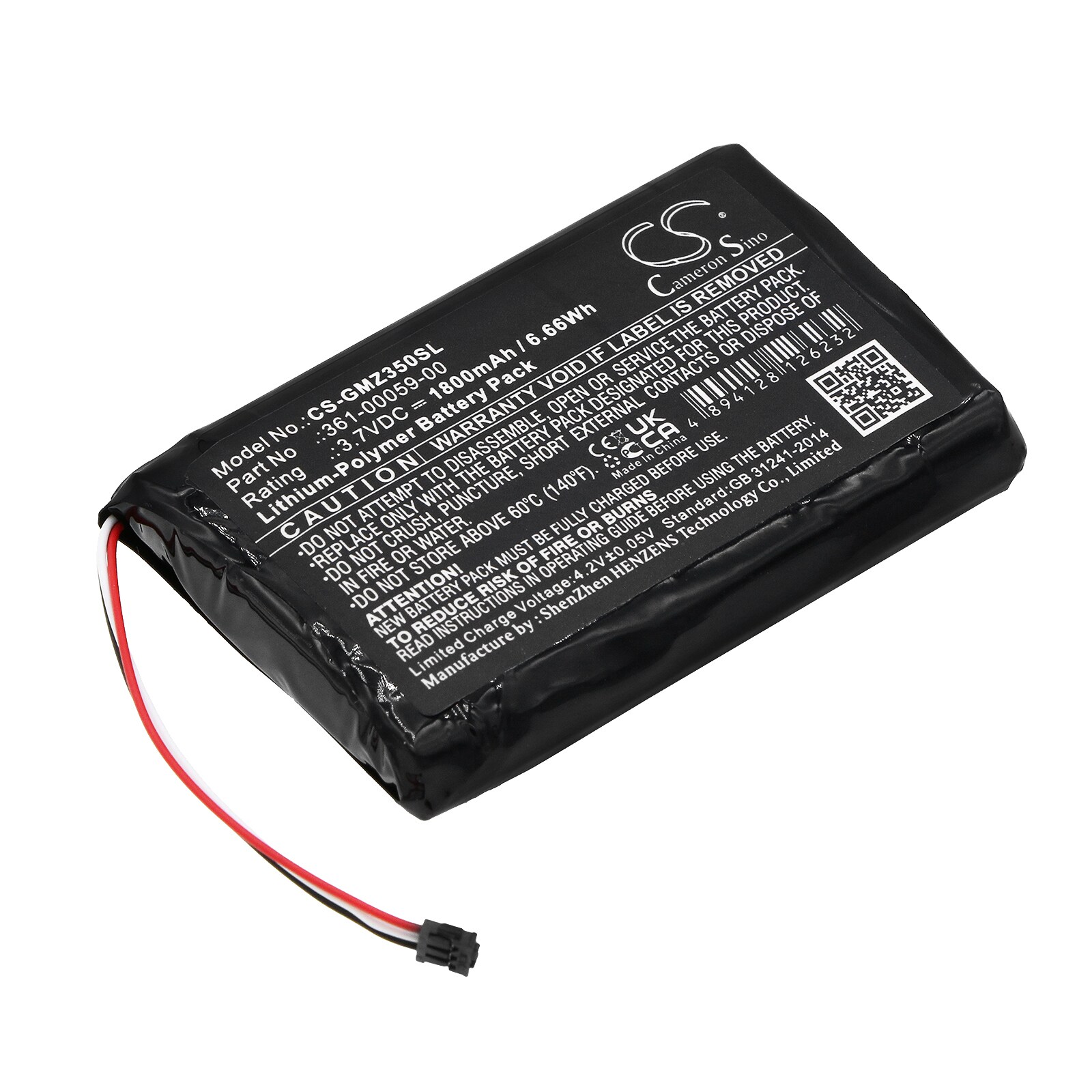 Batteri for navigator, GPS for Garmin ZUMO 350LM, ZUMO 390LM, ZUMO 340LM