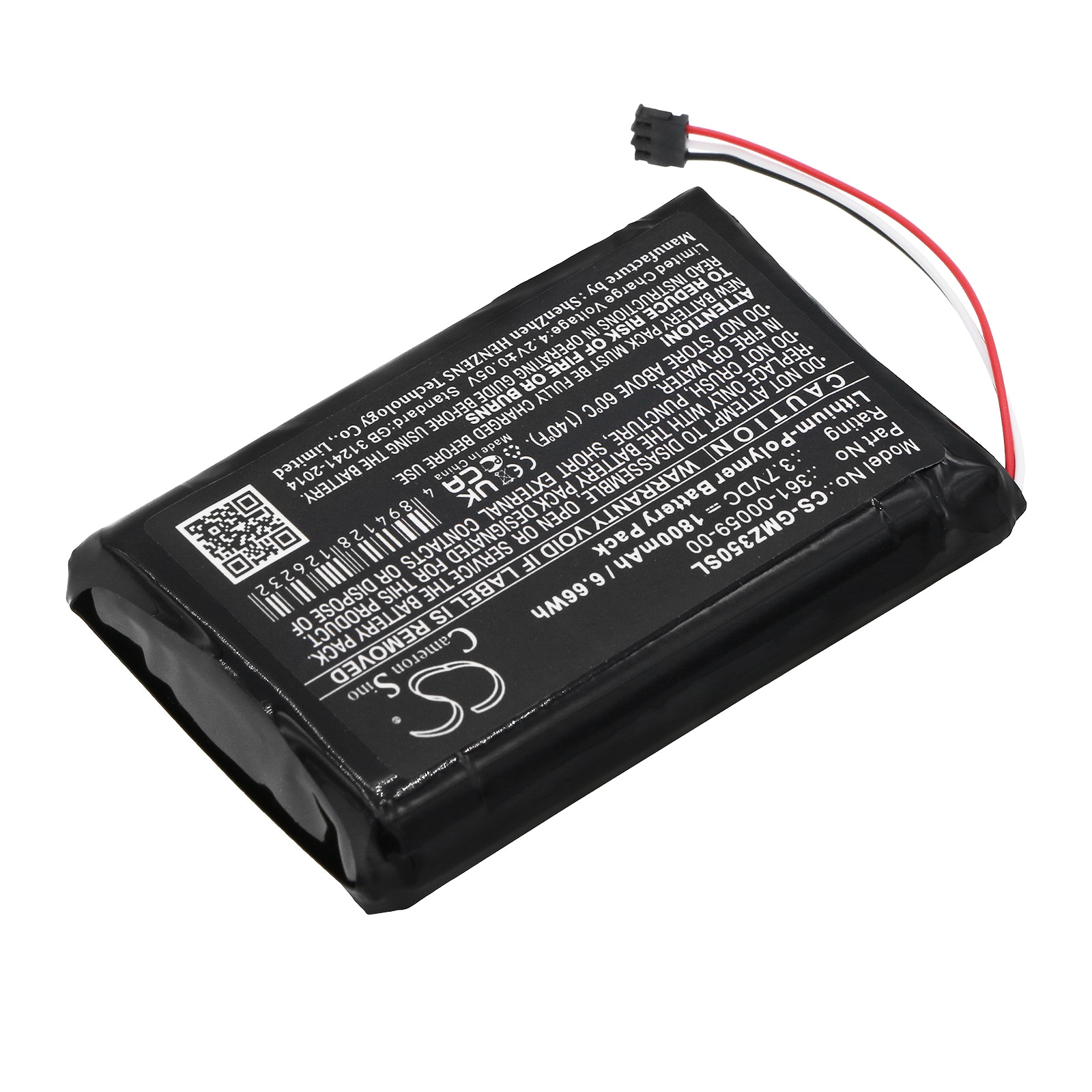 Batteri for navigator, GPS for Garmin ZUMO 350LM, ZUMO 390LM, ZUMO 340LM