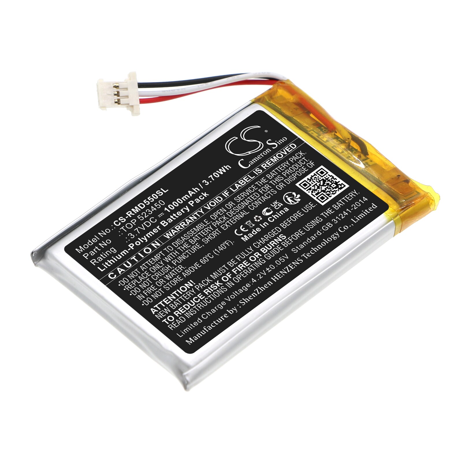 Batteri for navigator, GPS for RAND MCNALLY TND-550, TND-540