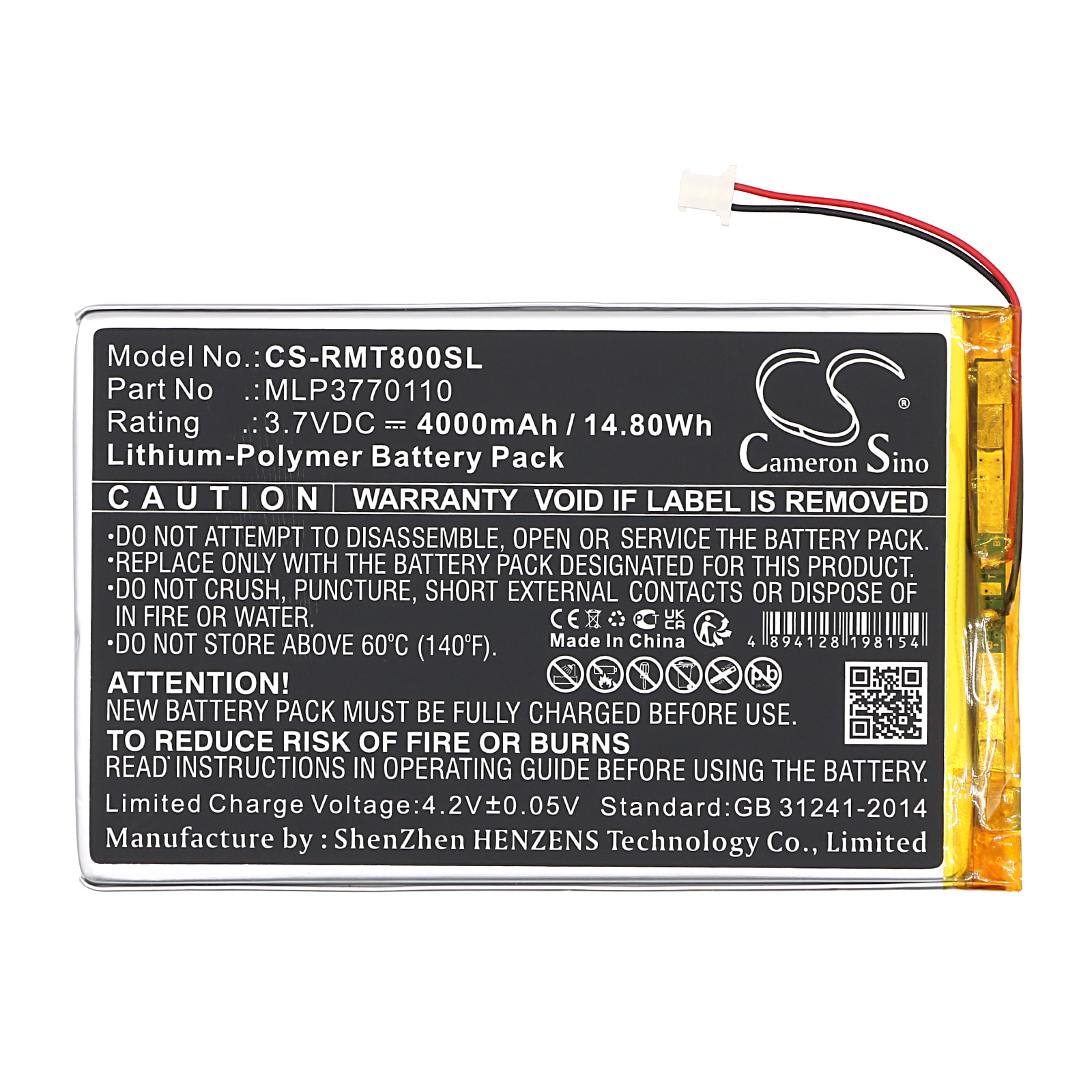 Batteri for Navigator, GPS for RAND McNally TND-T80B, TND-T80A