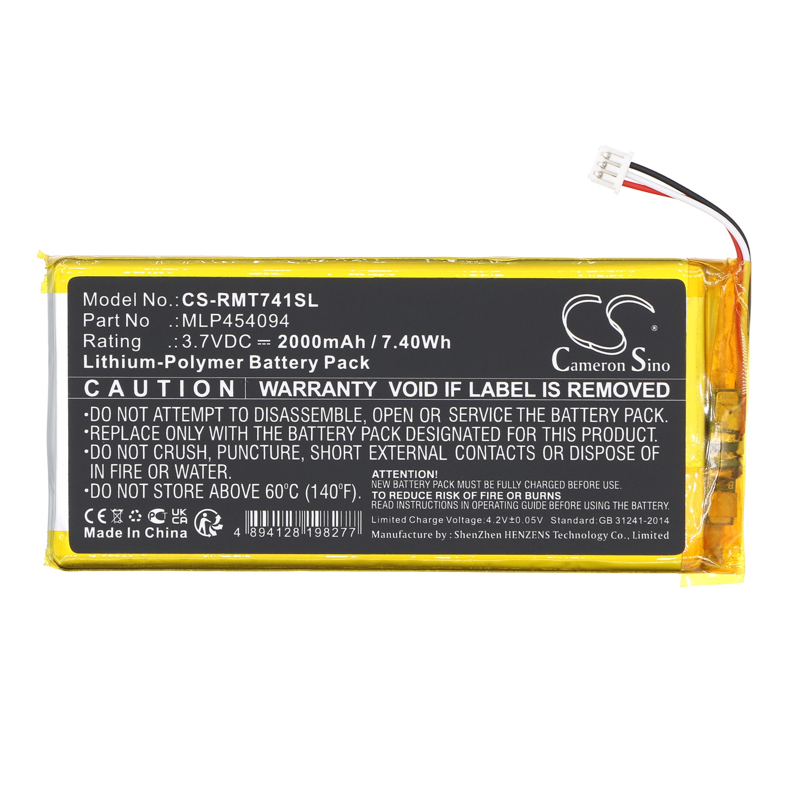 Batteri for navigator, GPS for RAND MCNALLY TND-740C