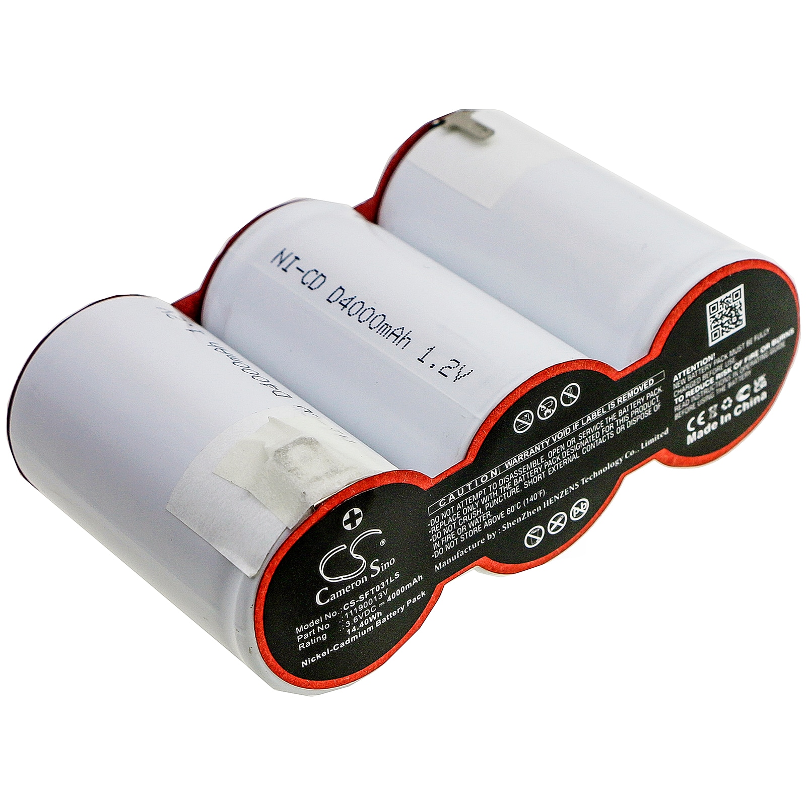 Batteri for nødbelysning til Van Lien 11190013V, 3SAVTD113LF, SET A 3 ST D 4.0/HT LB
